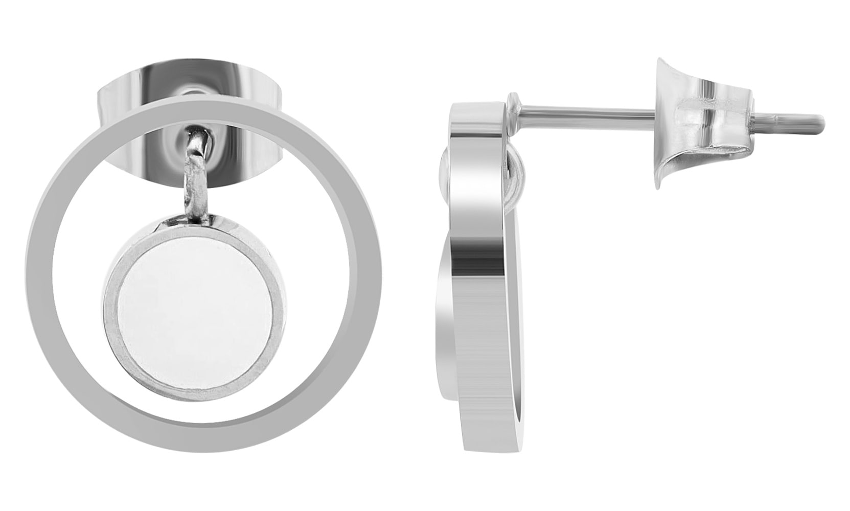 Adelia´s Kettenanhänger »Damen Anhänger aus Edelstahl mit Perlmutt«  Zum Verschenken – passend für viele Anlässe