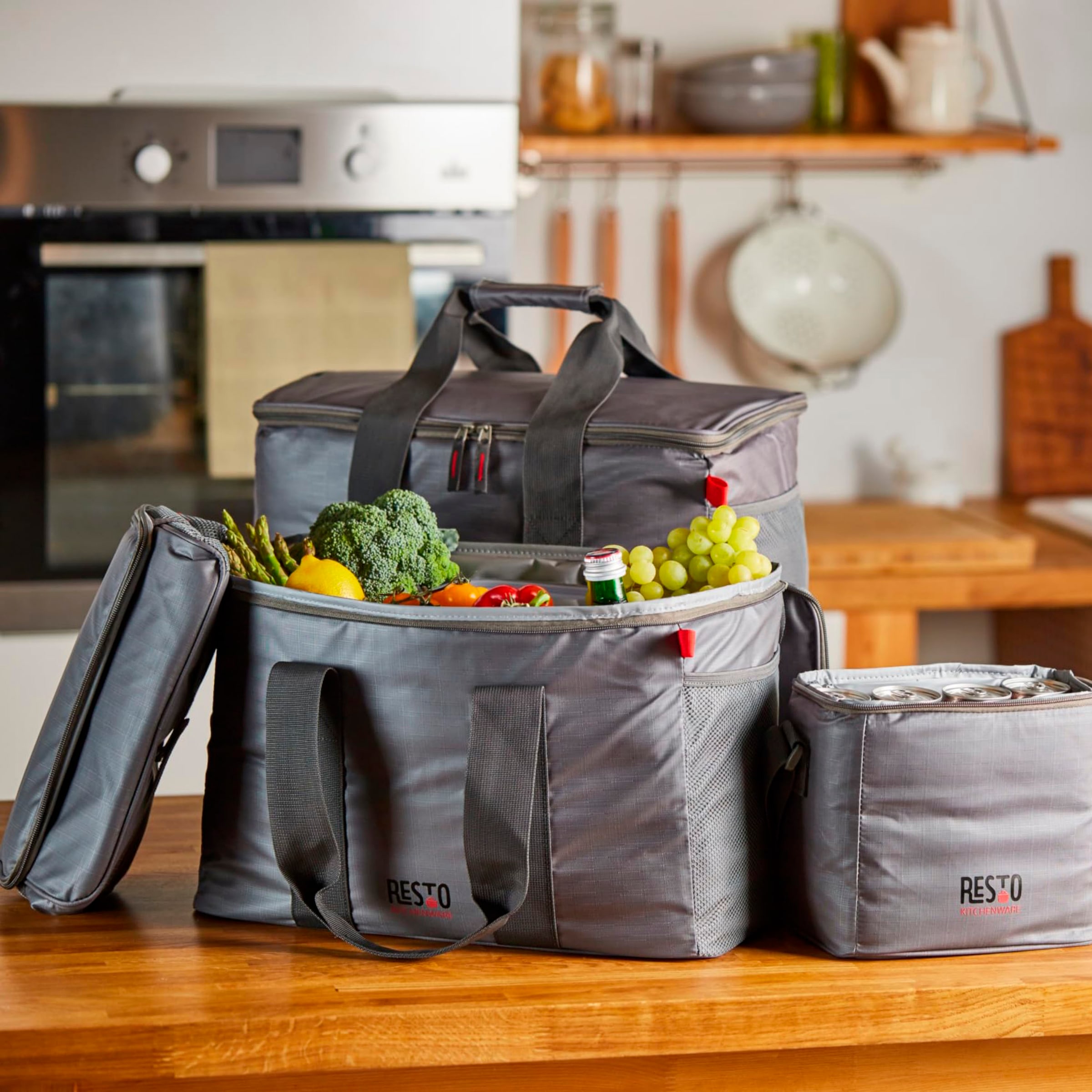 RESTO Kitchenware Kühltasche »Polis faltbare Picknicktasche Lunchtasche Thermotasche Isoliertasche«, Witterungsbeständig und absolut auslaufsicher