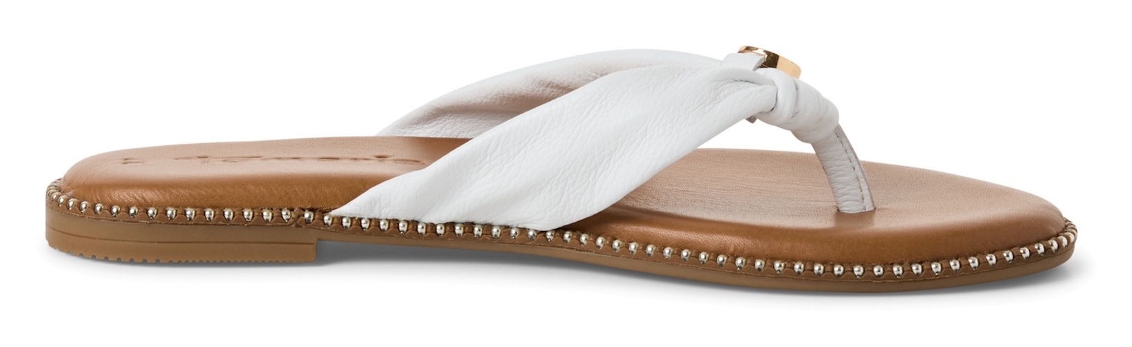 Tamaris Dianette, Zehentrenner, Sommerschuh mit glänzenden Nieten am Sohlenrand
