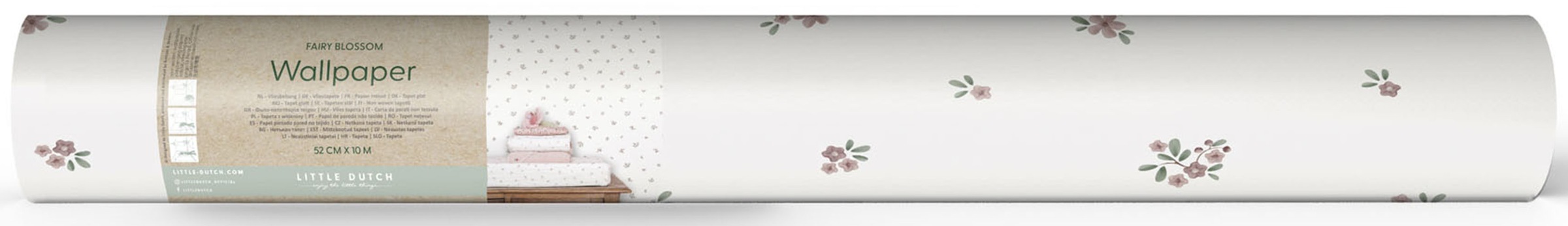 LITTLE DUTCH Fototapete »Fairy Blossom«, neutral, 10mx52cm (ca. 5m2)