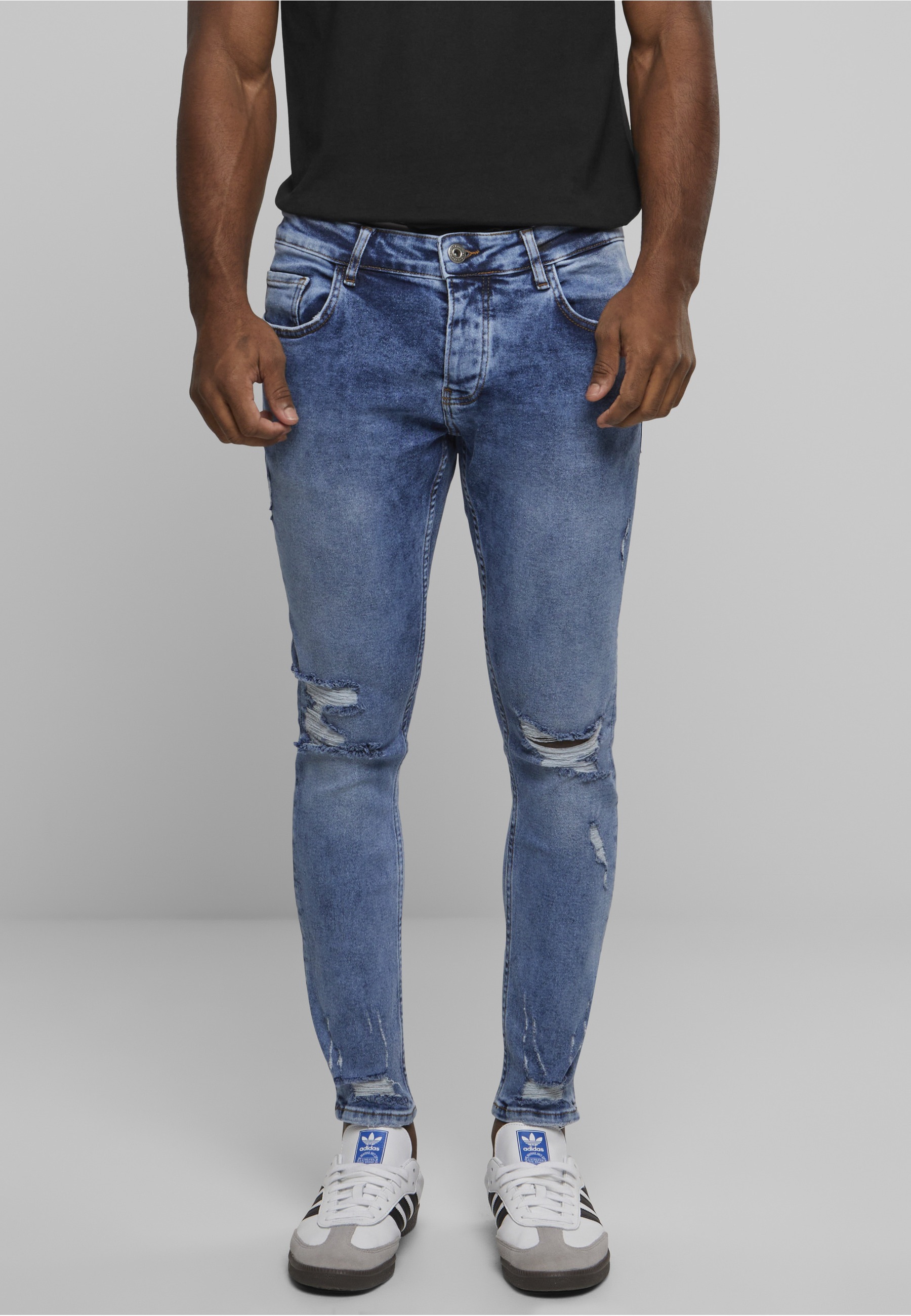 2Y Premium Bequeme Jeans »2Y Premium Herren 2Y Destroyed Skinny Cropped Denim«