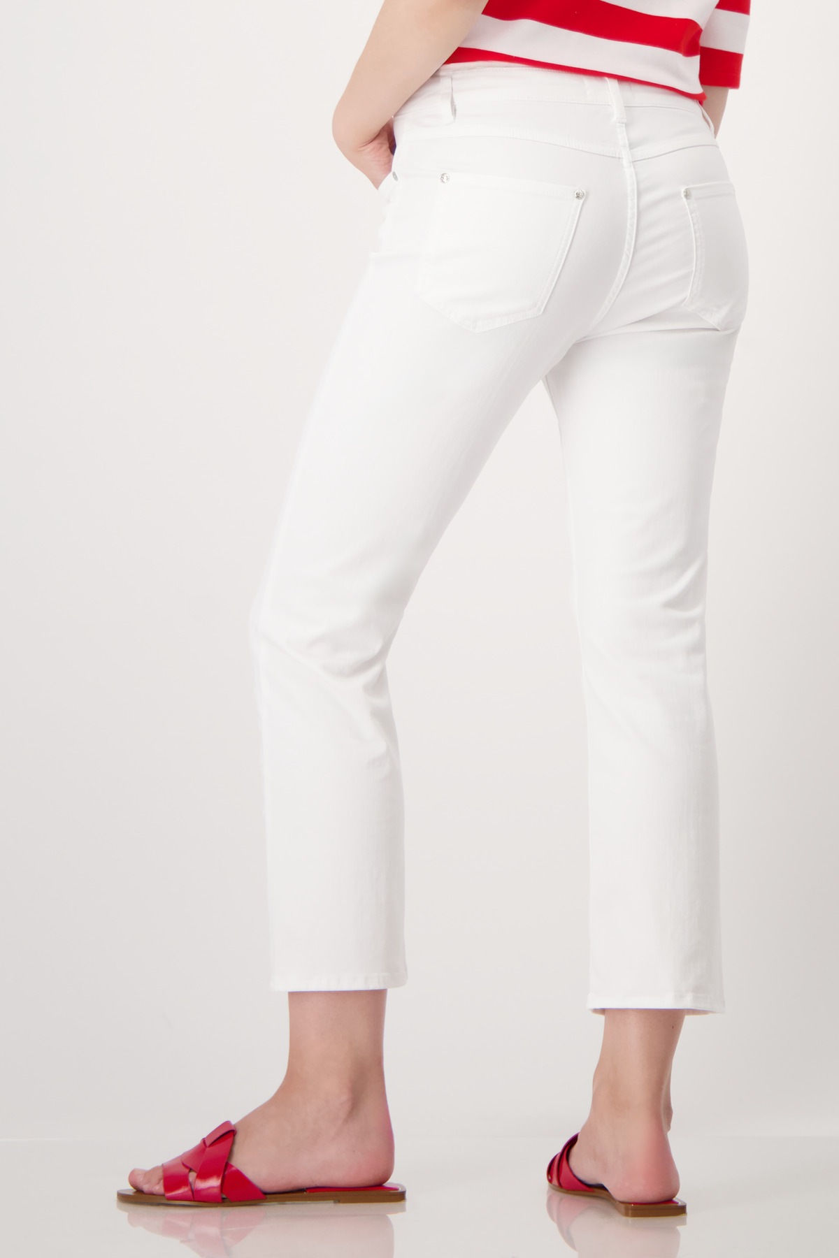 Monari 7/8-Jeans, mit Lochmusterspitze günstig online kaufen