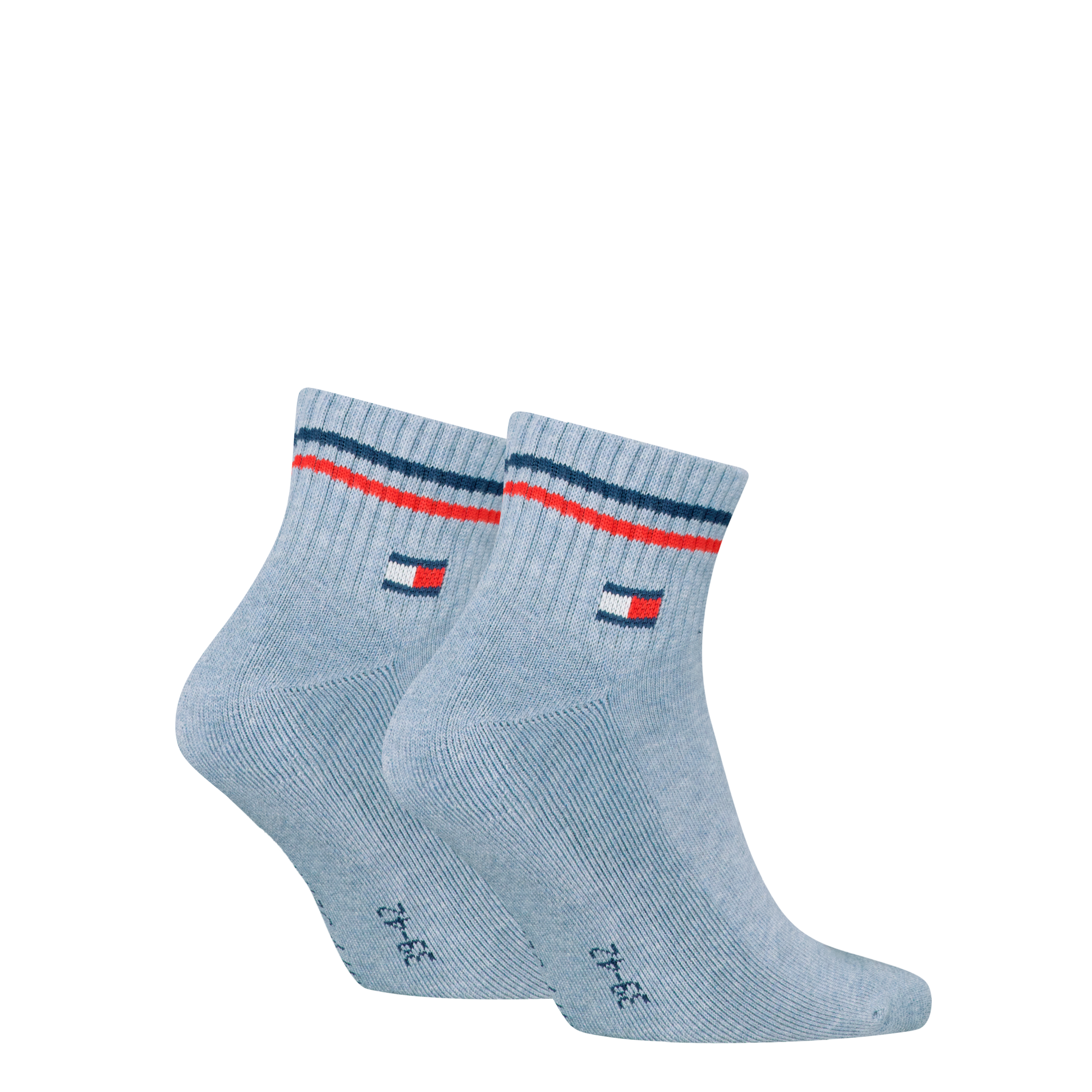Tommy Hilfiger Kurzsocken »TH UNI TJ QUARTER 2P ICONIC«, (2 Paar), Half-Terry-Sohle für zusätzlichen Komfort
