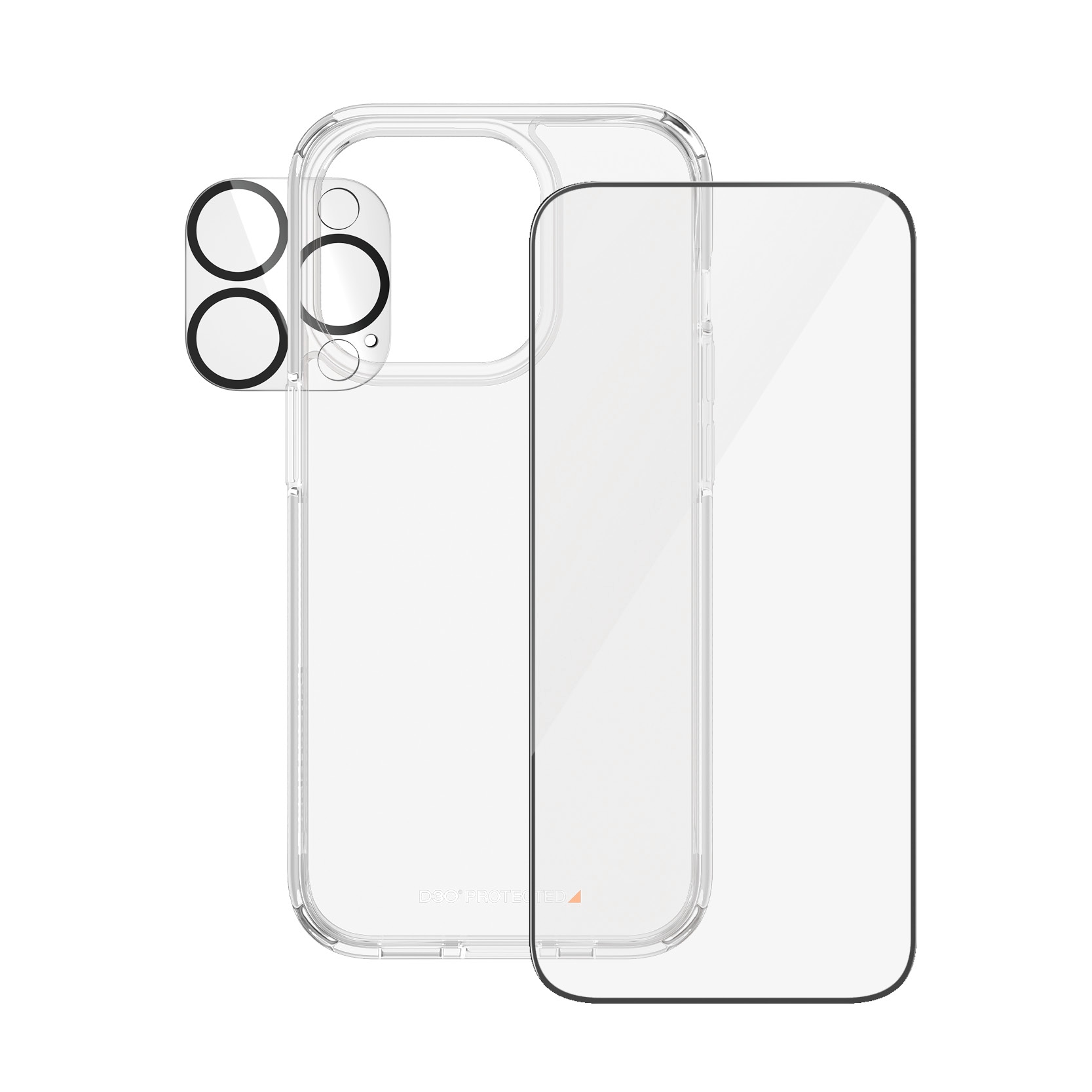 PanzerGlass Displayschutzglas »3-in-1-Pack Screen, Camera Protector und Cover«, für iPhone 15 Pro