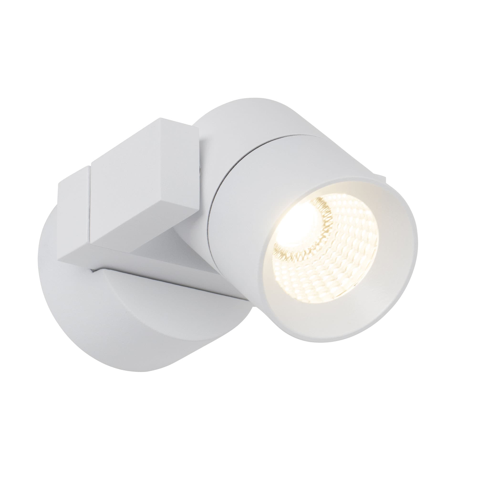 AEG LED Wandstrahler »Kristos«, 1 flammig-flammig, 7 x 9 x 10 cm, 310 lm,  warmweiß, schwenkbar, Alu-Druckguss/Glas, weiß bestellen | BAUR