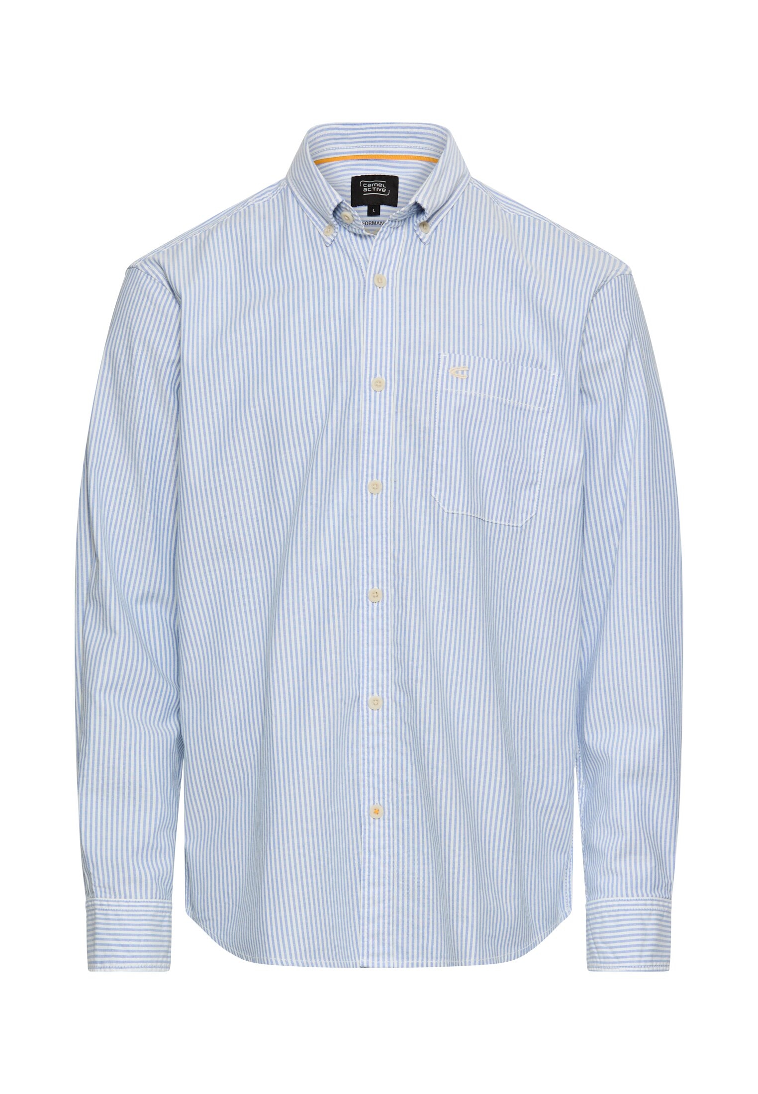 camel active Streifenhemd Langarm, mit Button-Down-Kragen günstig online kaufen