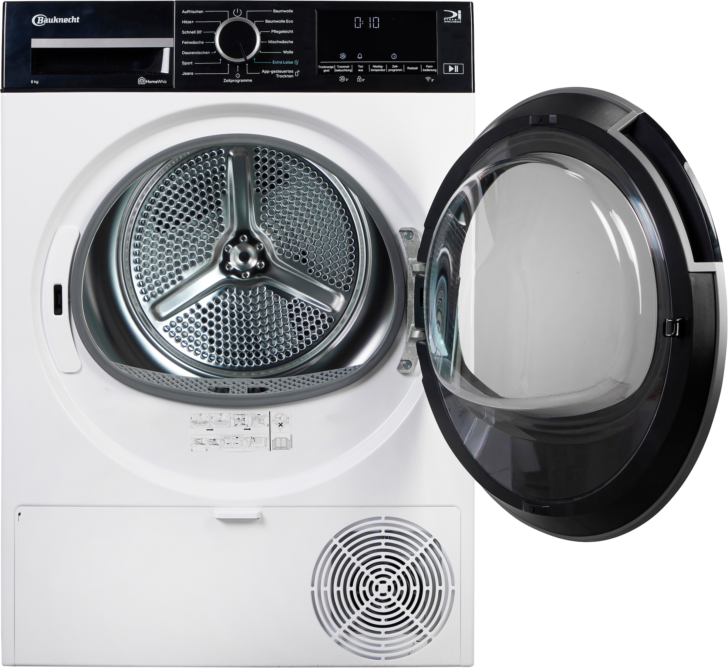 BAUKNECHT Wärmepumpentrockner »TR SUPER ECO 8A« Silent Spin – leises Trocknen dank optimierter Trommelbeschichtung