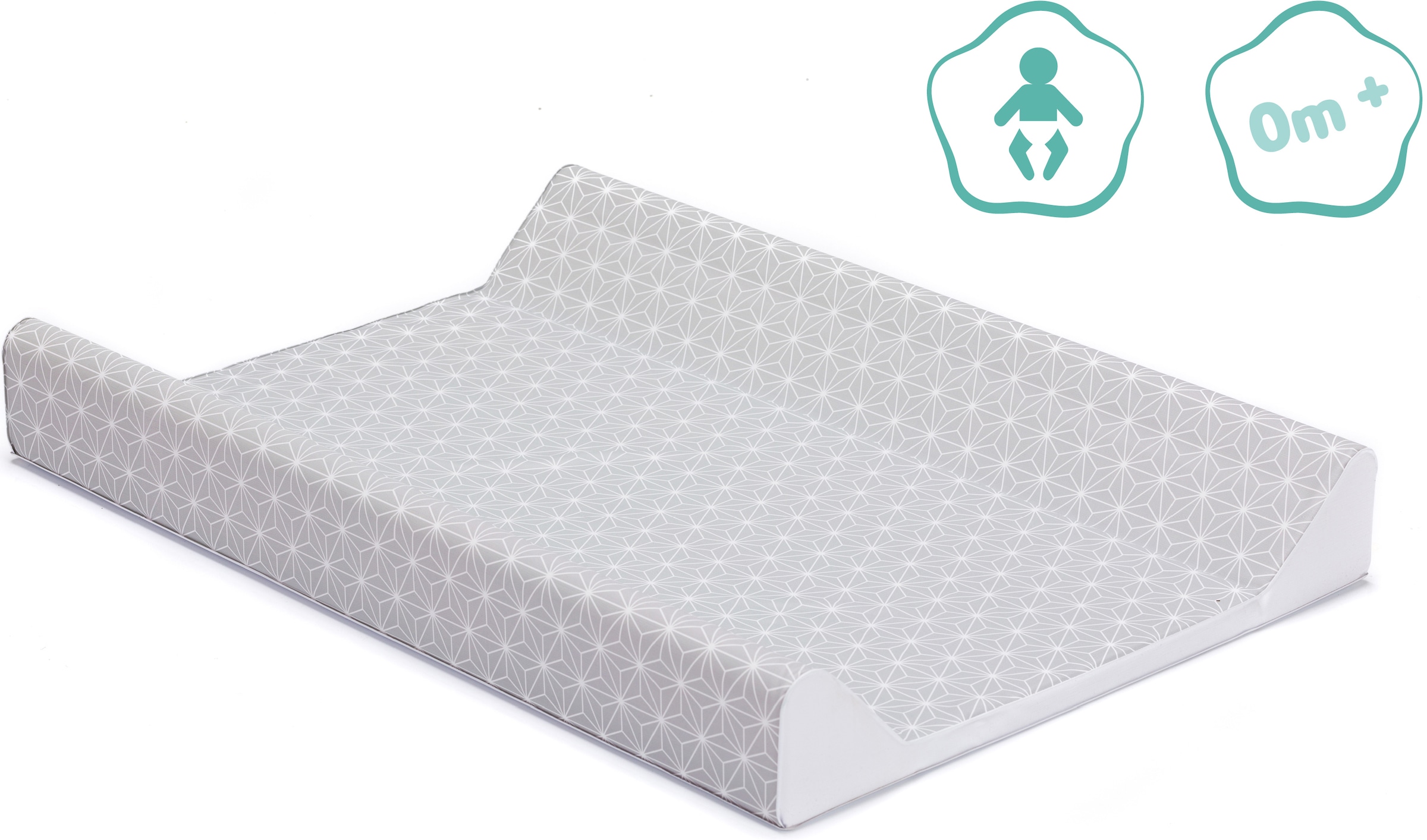 Fillikid Wickelauflage »Keilwickelauflage Small, Cube Grey«