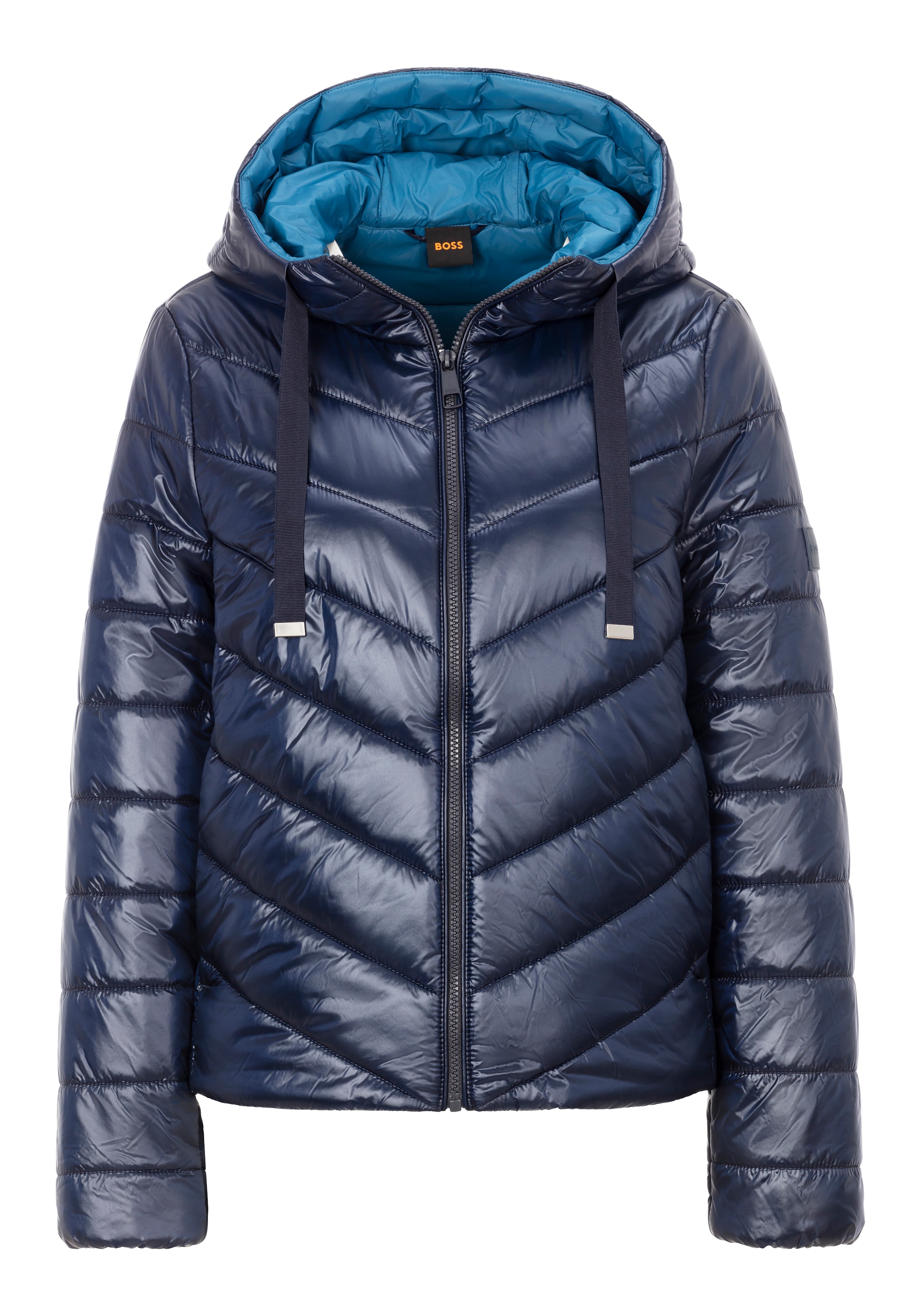 BOSS ORANGE Steppjacke "Palatori Premium Damenmode", mit Kapuze, mit hellem günstig online kaufen