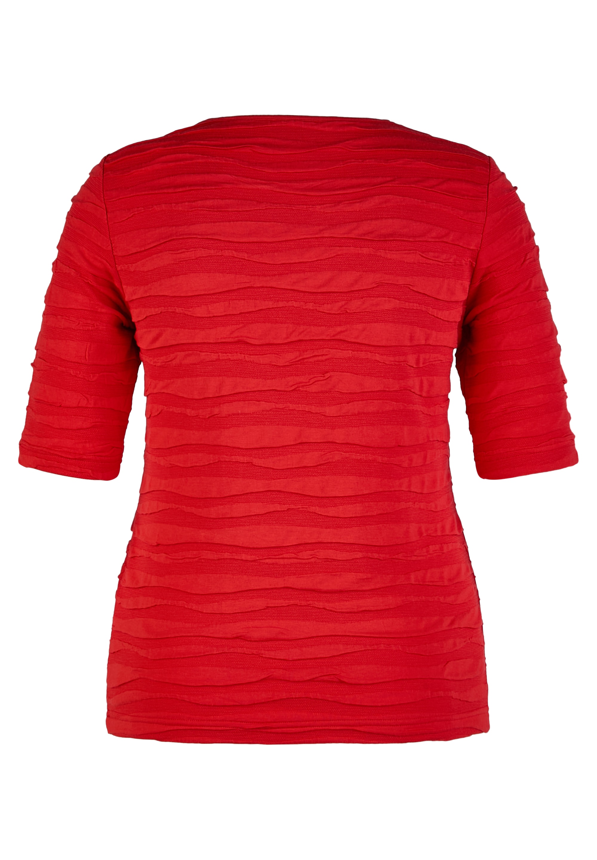 Rabe Rundhalsshirt, im Crinkle-Look