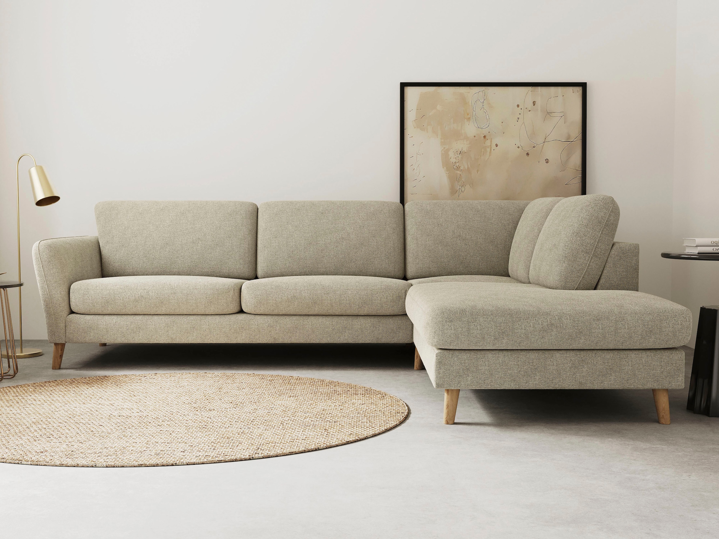 Home affaire Ecksofa "MARSEILLE 278/202 cm, L-Form, Ottom. rechts/links", M günstig online kaufen