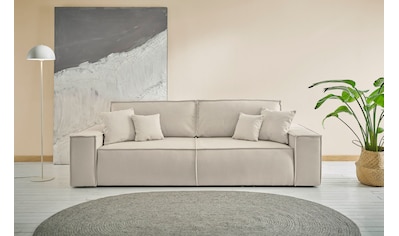 3-Sitzer »FINNLEY Schlafsofa 257 cm, Schlaffunktion mit Bettkasten (200/136cm),«