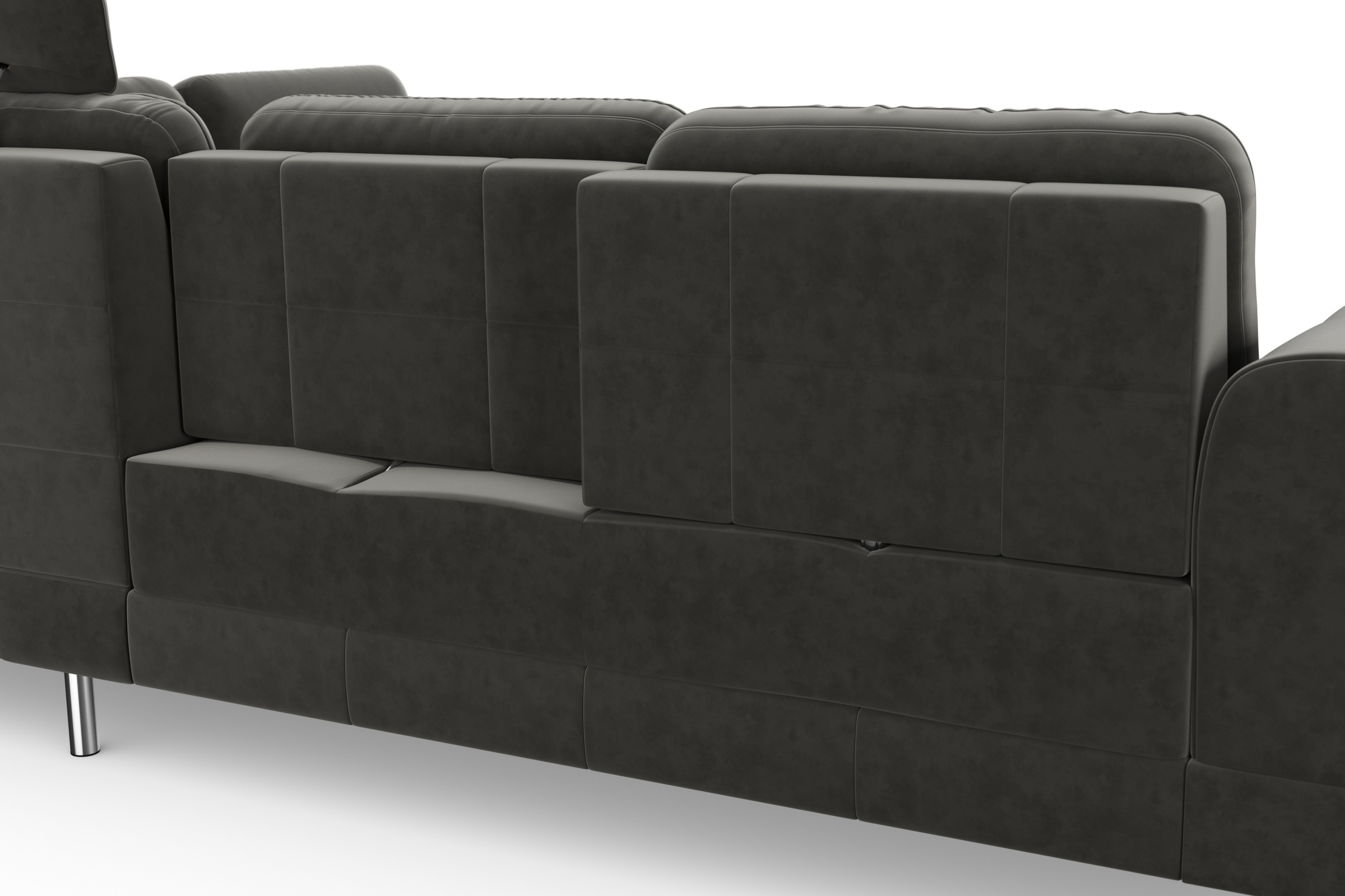 sit&more Ecksofa »Bendigo L-Form«, inklusive Sitztiefenverstellung, Bodenfreiheit 12 cm, in 2 Fußfarben