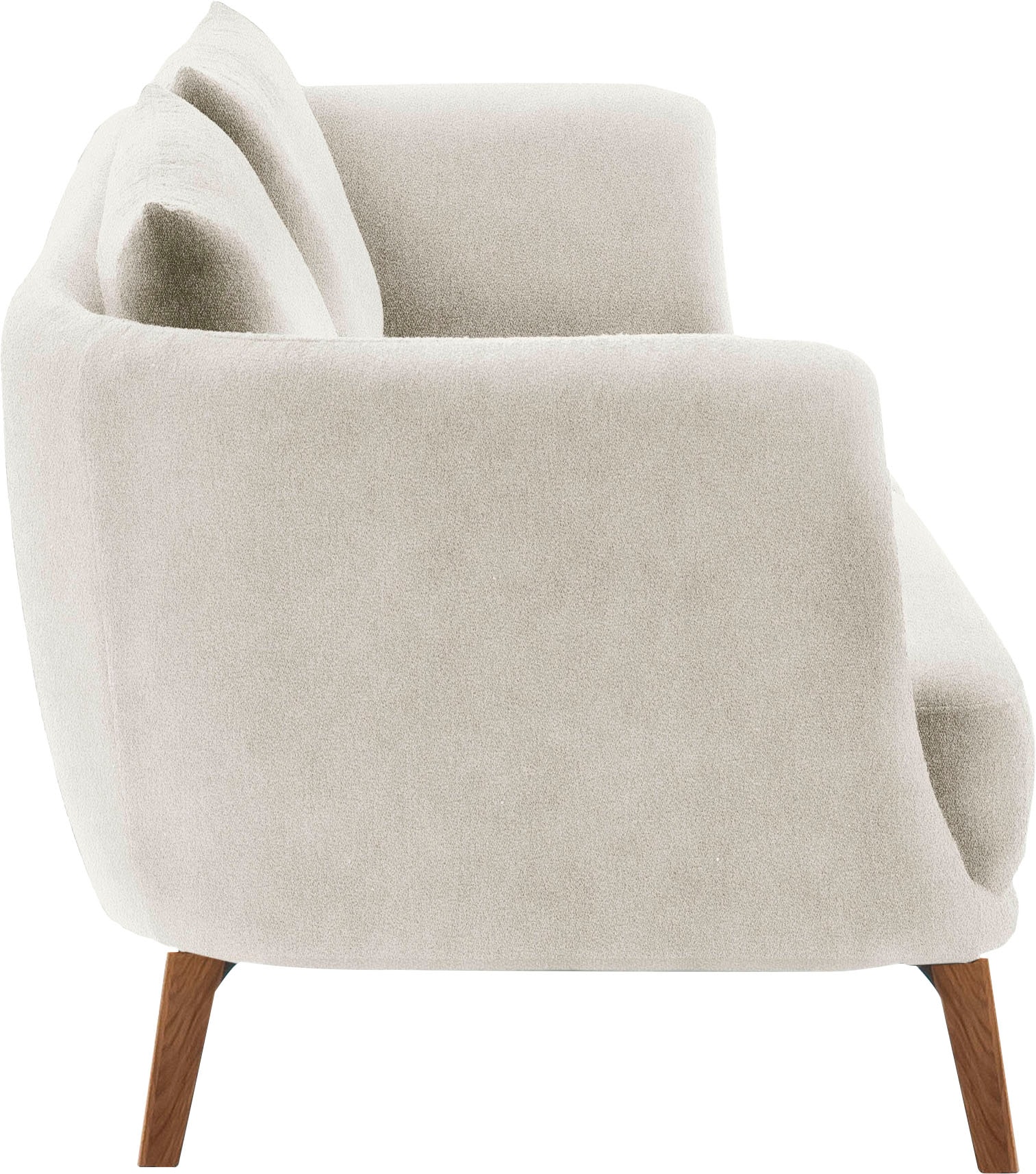 SCHÖNER WOHNEN-Kollektion 3-Sitzer »Pearl - 5 Jahre Hersteller-Garantie, auch in Bouclé«, Maße (B/H/T): 210/71/91 cm, Füße Massivholz