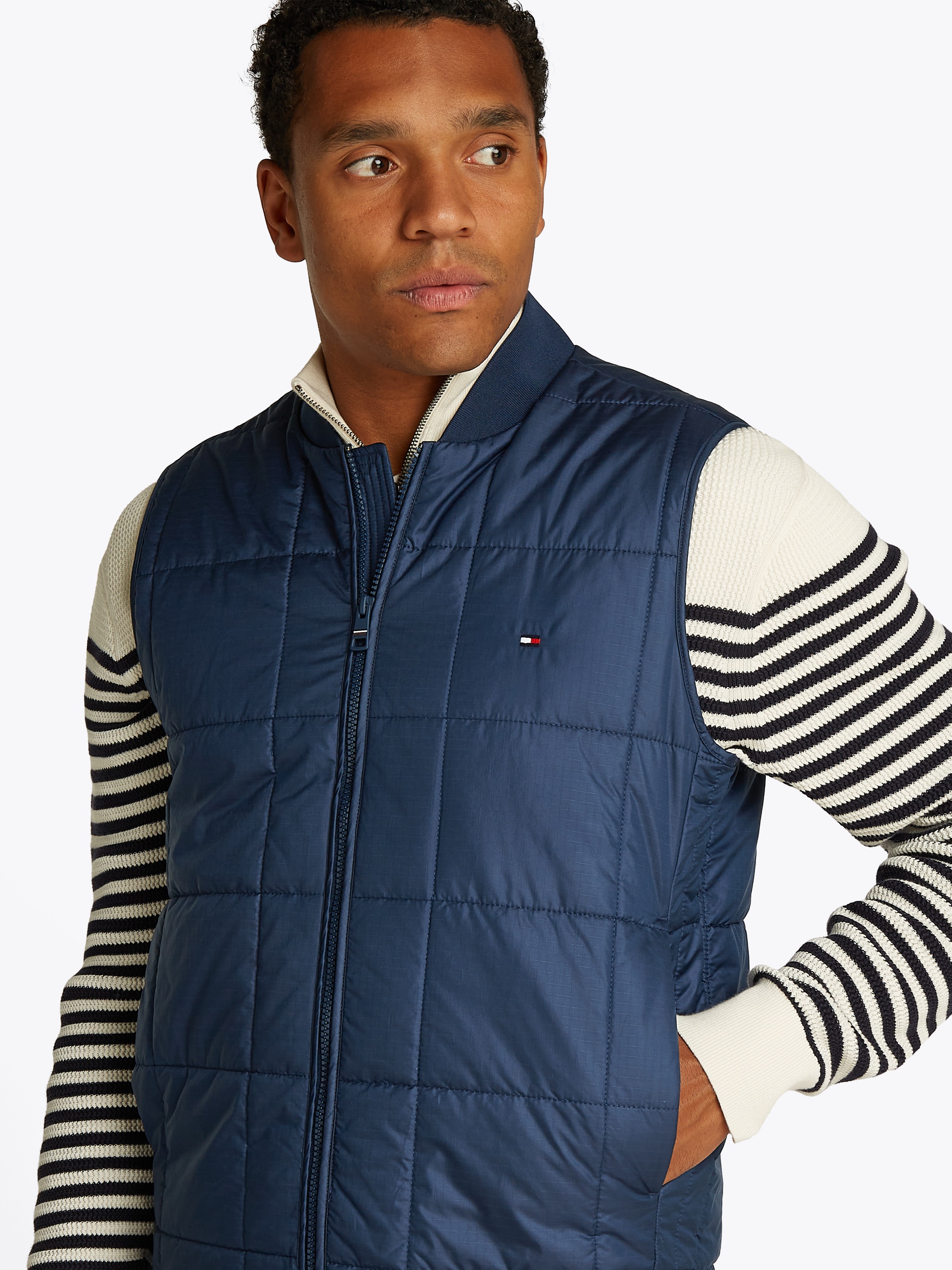 Tommy Hilfiger Steppweste "SQUARE QUILTED VEST", Mit Rundhalsausschnitt günstig online kaufen