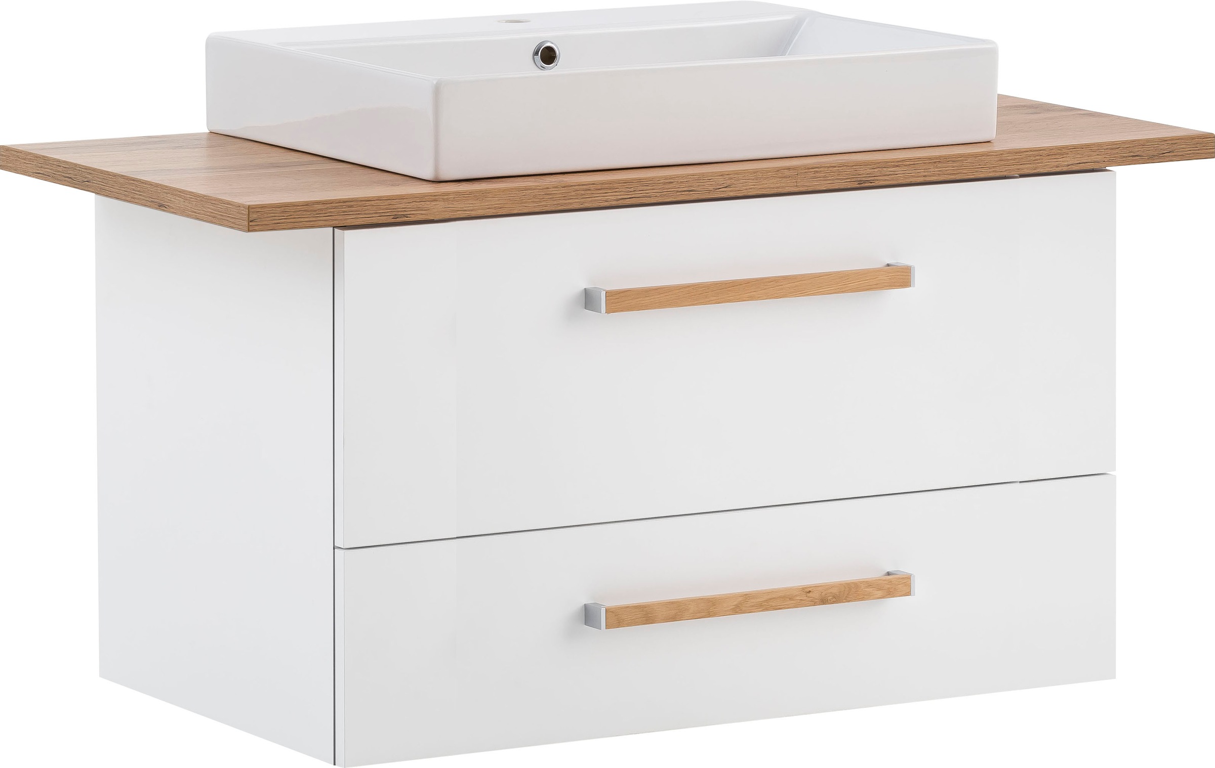 Schildmeyer Waschtisch "Duo, Waschtisch, Made in Germany, B: 100 cm" Solide Verarbeitung - Dieses Produkt ist in Deutschland gefertigt
