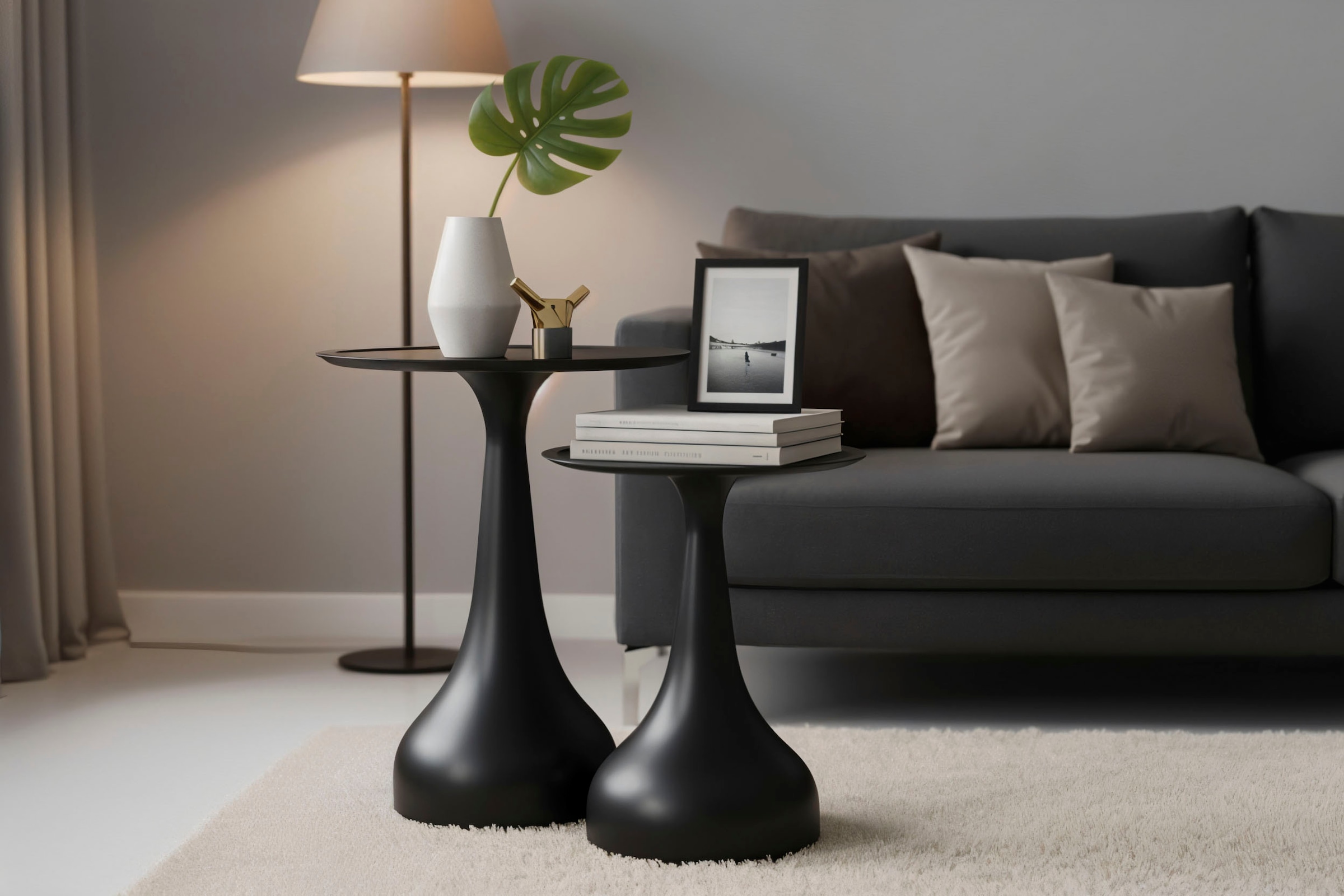 SIT Beistelltisch 1 Stk. tlg. runde Tischplatte