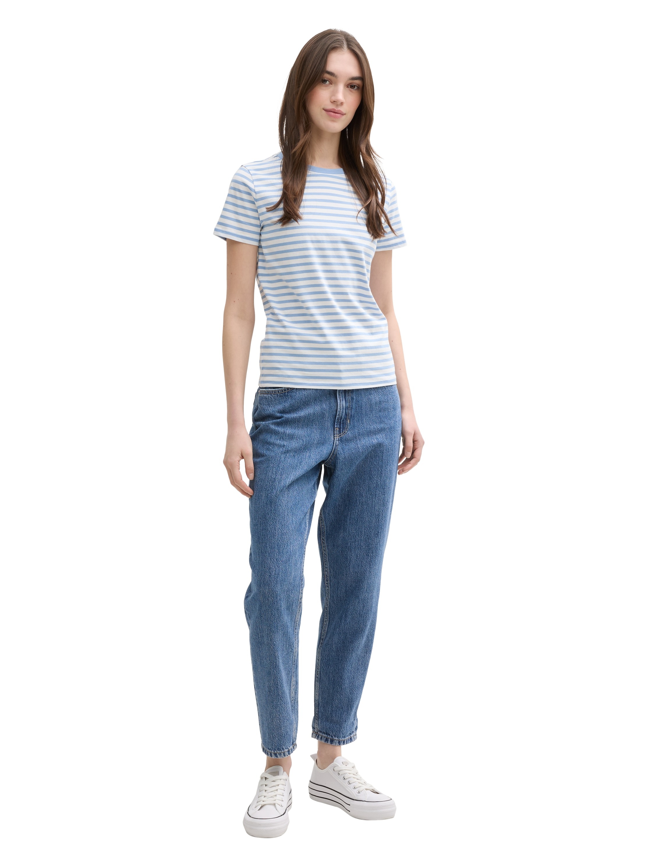 TOM TAILOR Denim T-Shirt, geringelt