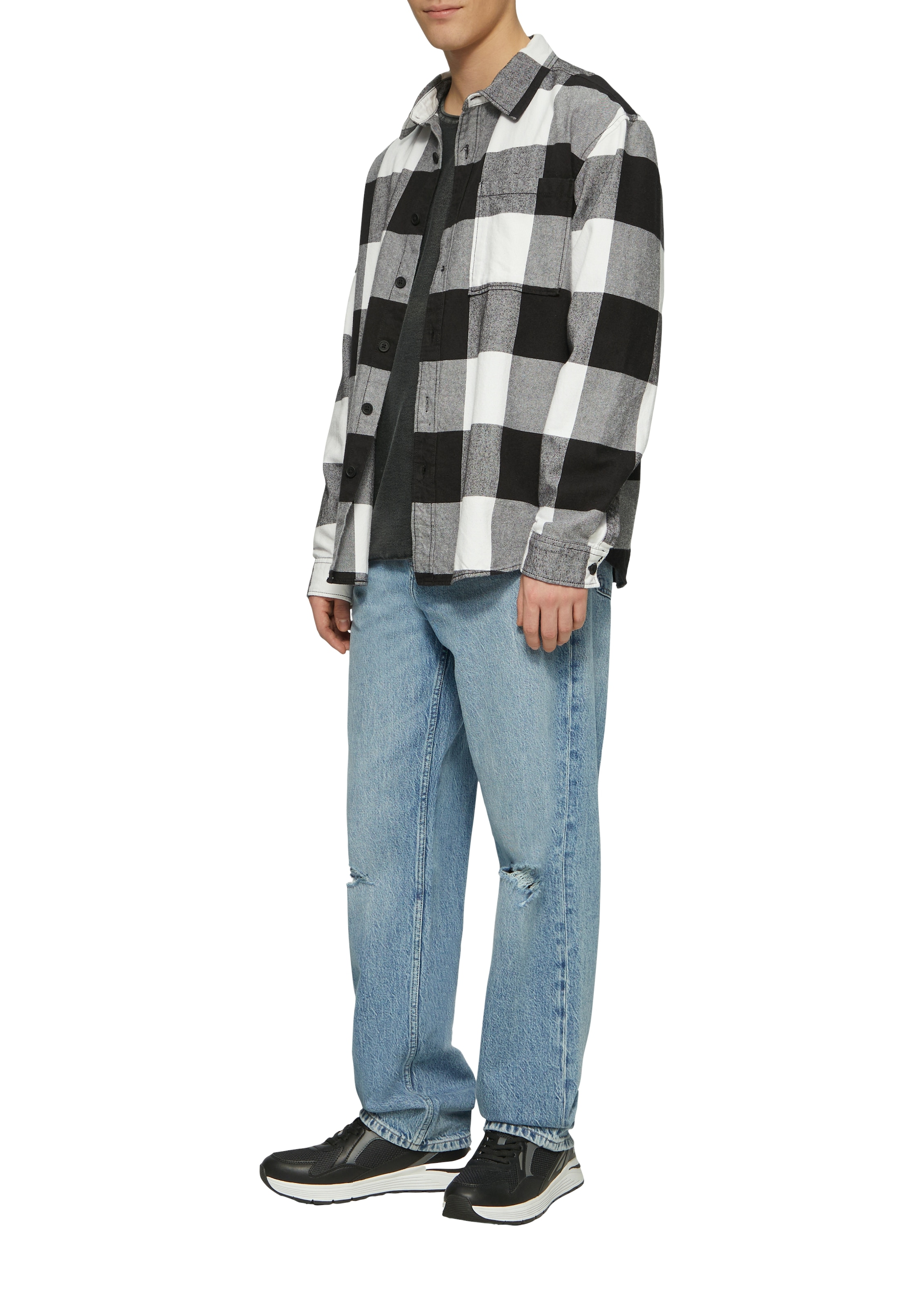 QS Strickpullover, mit Rollkante
