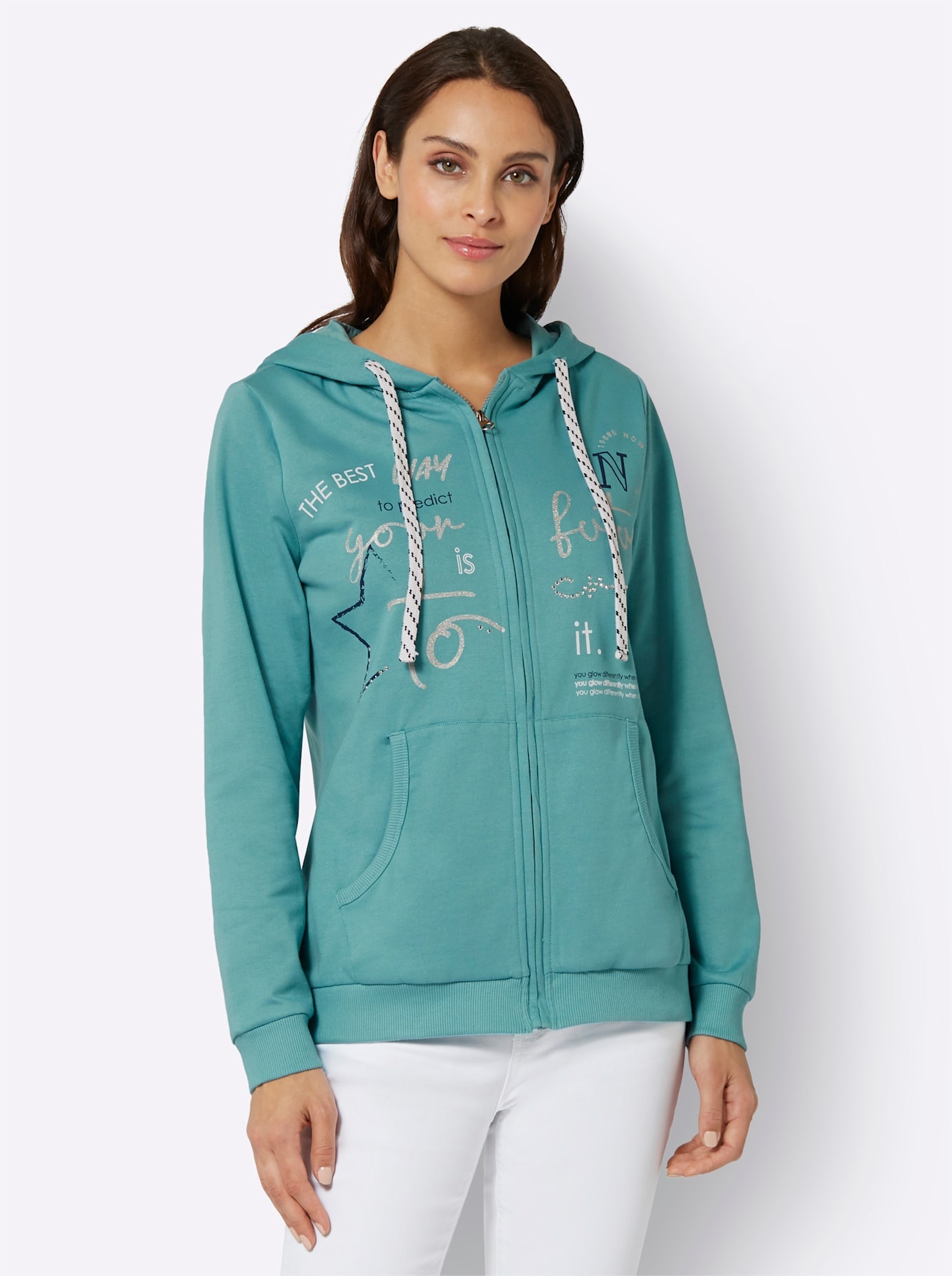 Inspirationen Shirtjacke »Sweatjacke«, (1 tlg.)