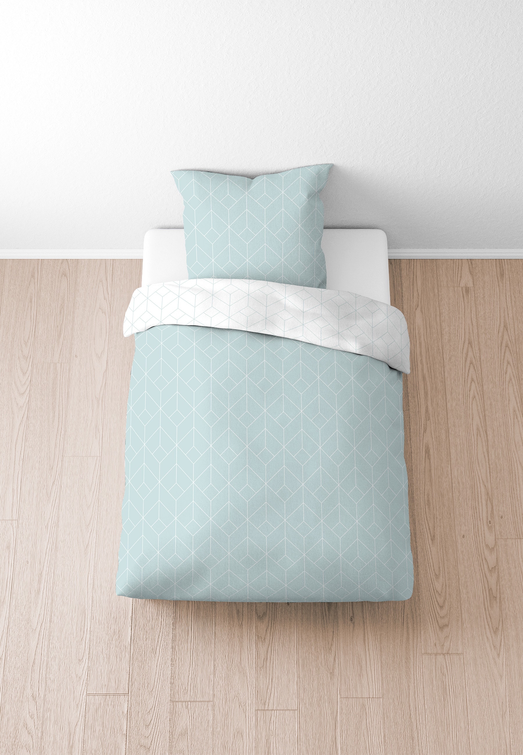 Biberna Bettwäsche »26750« 2 absolut bügelfrei, 100% Baumwolle, mit Reißverschluss, ganzjährig