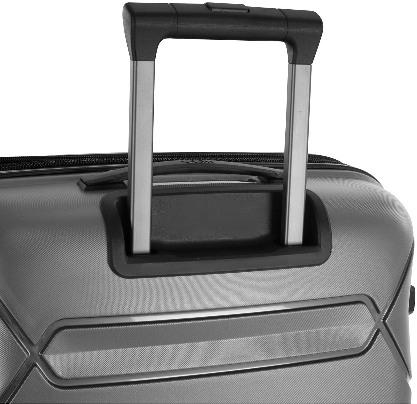 Heys Hartschalen-Trolley »Milos grau, 76 cm«, 4 Rollen, Hartschalen-Koffer Koffer groß TSA Schloss Volumenerweiterung