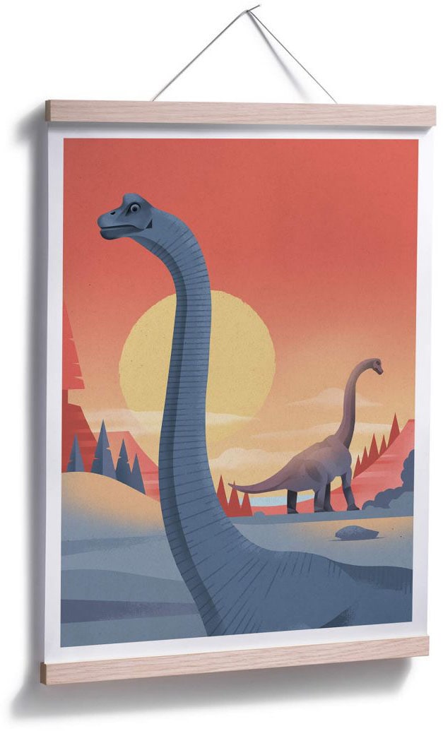 Wall-Art bestellen BAUR Wandbild, (1 Dinosaurier, Bild, St.), | Poster, »Brachiosaurus«, Poster Wandposter