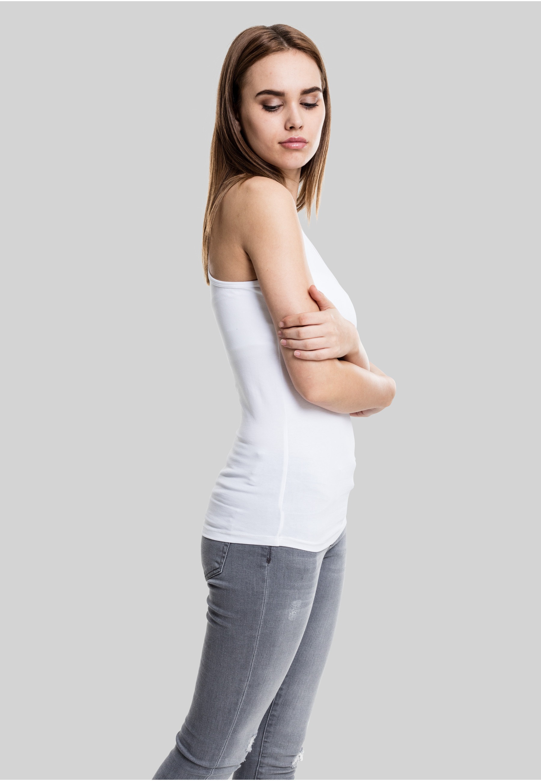 URBAN CLASSICS Tanktop »Urban Classics Damen Ladies Jersey Tanktop« 1 Stk.