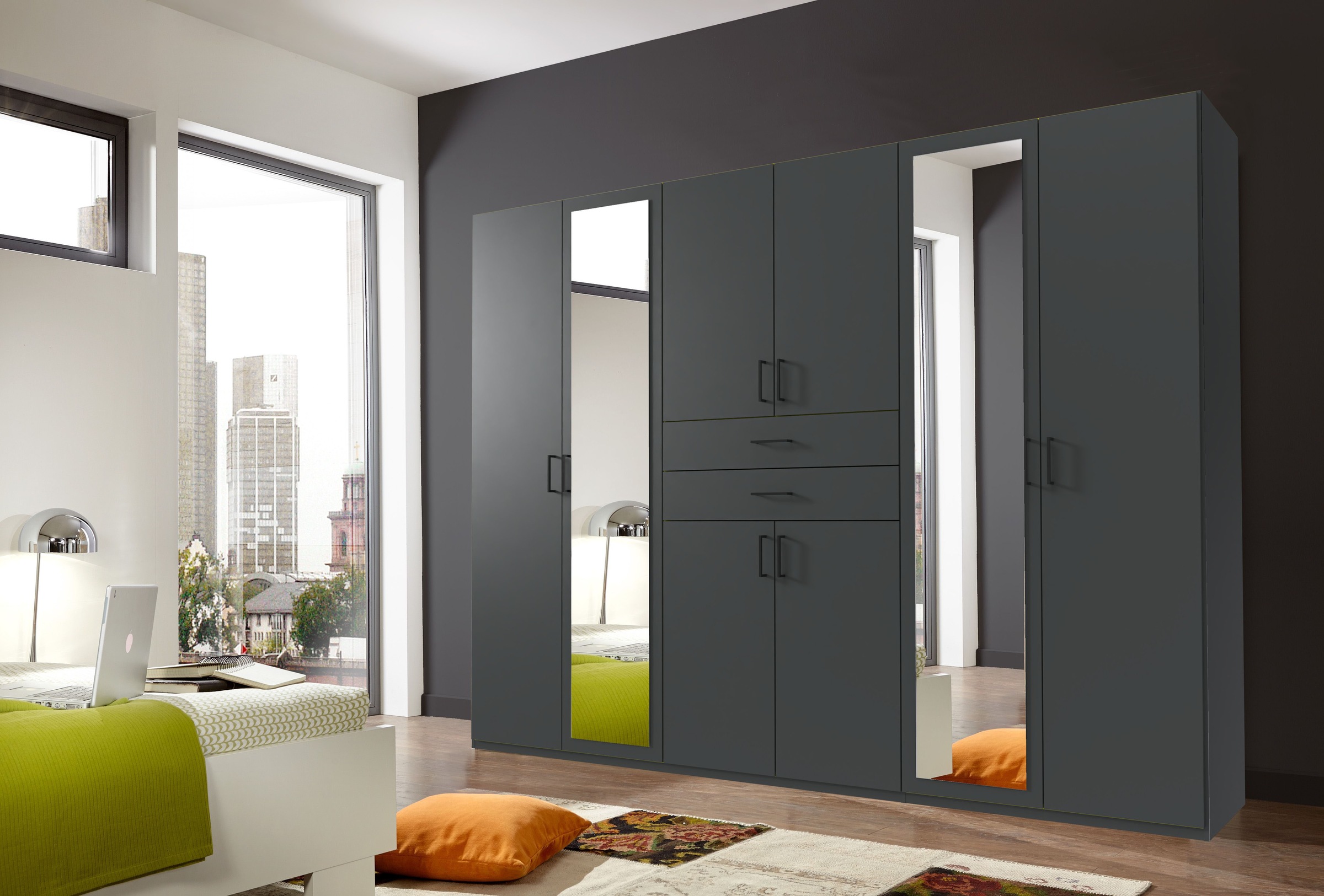 Wimex Kleiderschrank "Diver Drehtürenschrank mit Spiegel, 180, 225 o. 270cm günstig online kaufen
