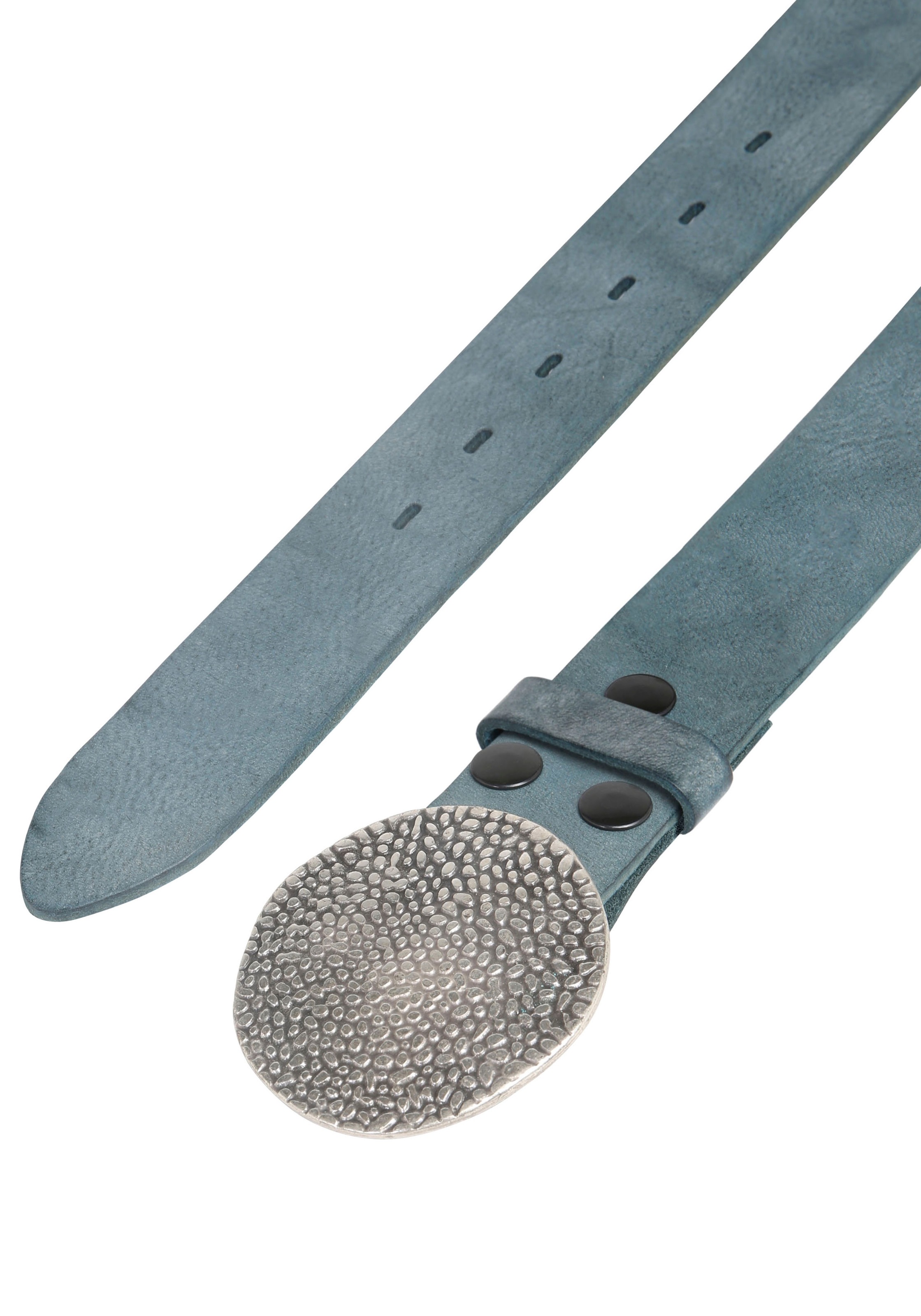 Rettungsring Gürtel Ledergürtel mit austauschbarer Schließe "Noppen Rund" günstig online kaufen