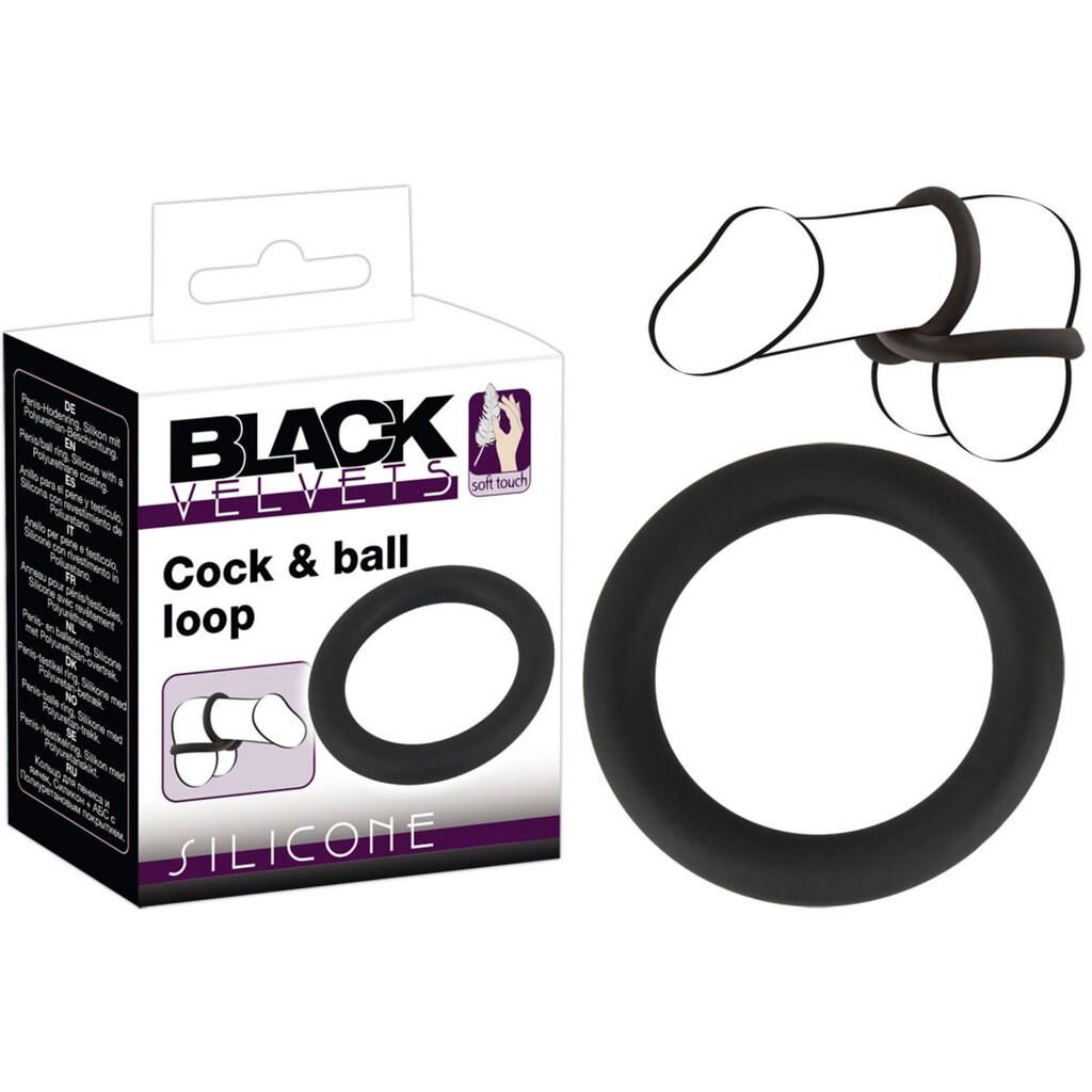 BLACK VELVETS Penis-Hoden-Ring