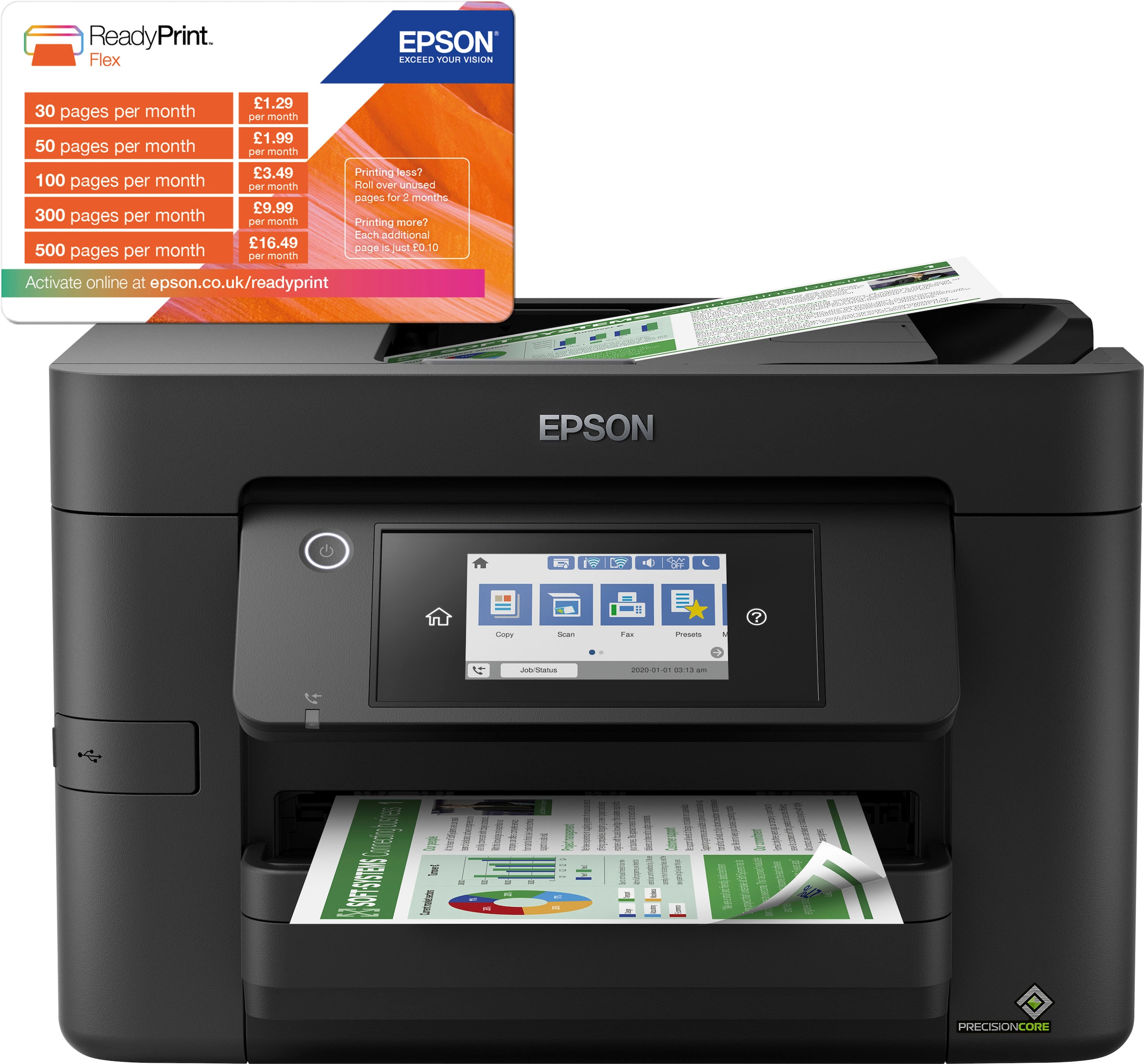 Epson Tintenstrahldrucker »WorkForce Pro WF-...