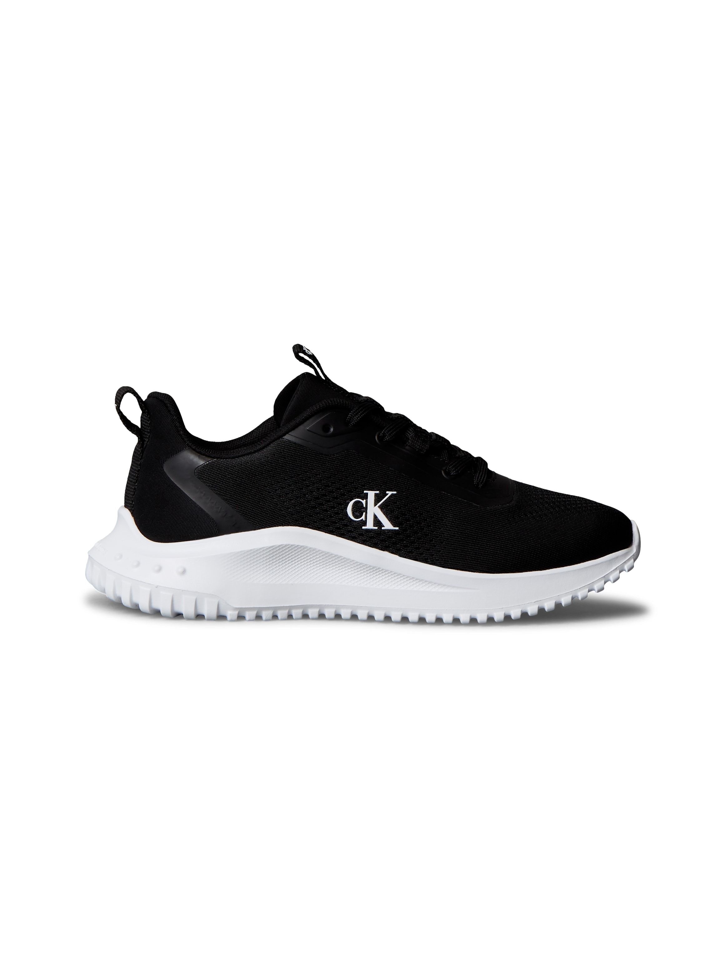 Calvin Klein Jeans Sneaker »EVA RUNNER DRAWSTRING MIX MG«, Freizeitschuh, Runner Sneaker, Schnürschuh mit seitlichem CK-Logo
