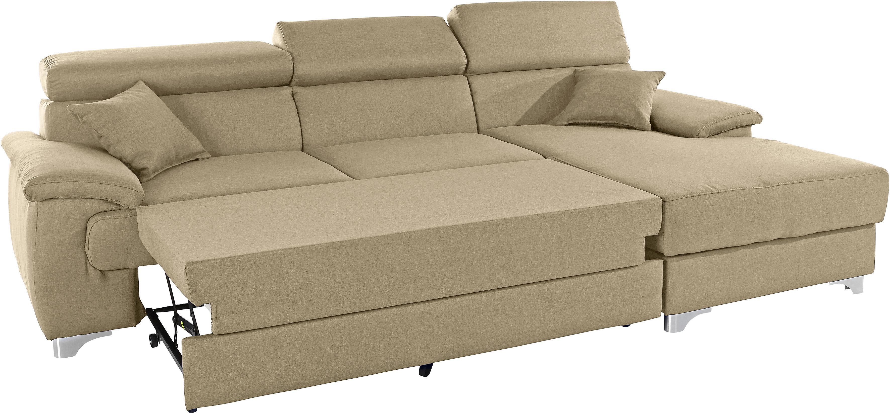 Thumbnail - DOMO collection Ecksofa "Mira, inklusive Kopfteilverstellung für mehr Wohlfühlkomfort, L-Form", wahlweise mit Bettfunkti...