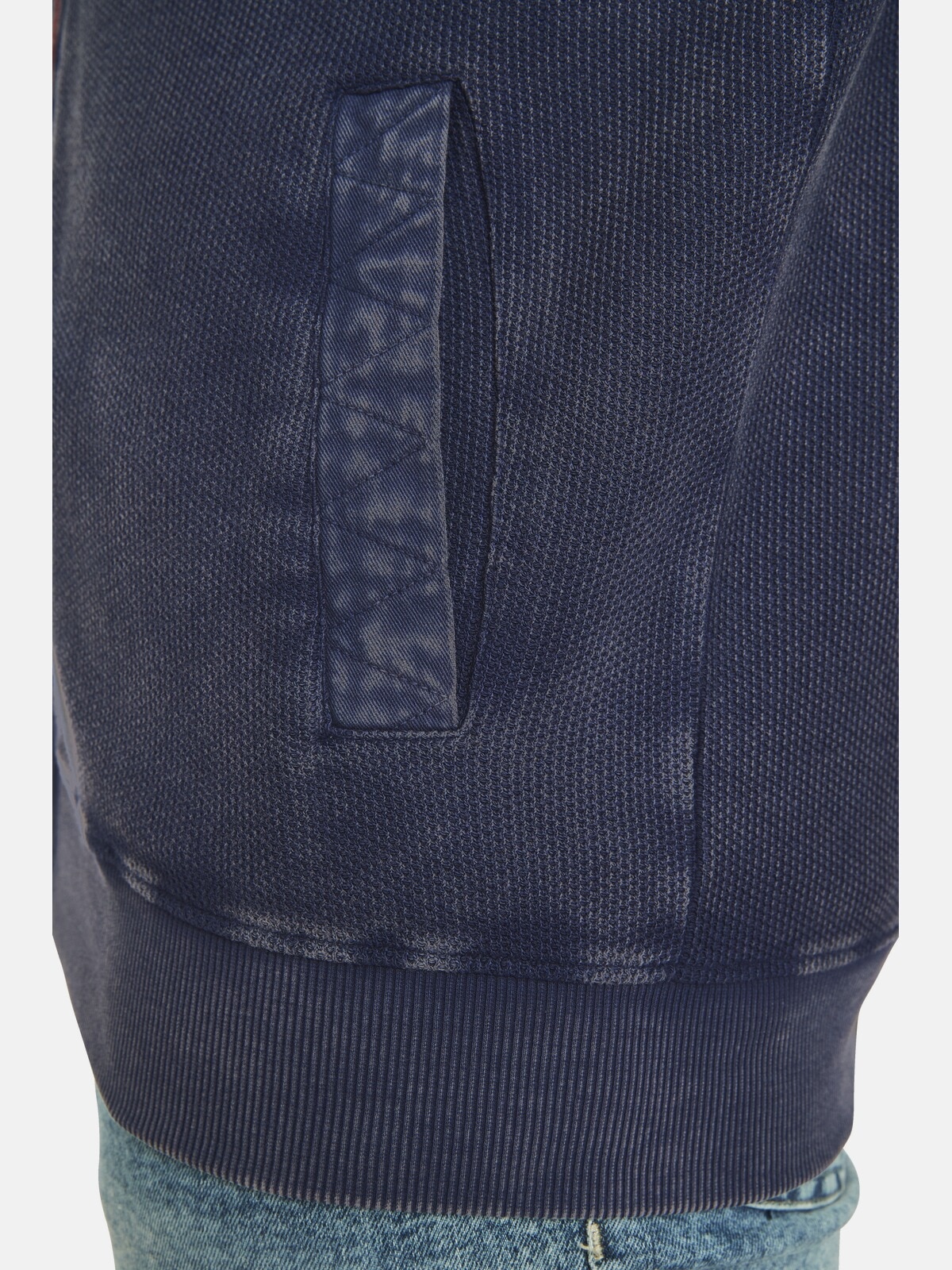 Jan Vanderstorm Sweatjacke »Sweatjacke DIETBERT«, mit aufgestelltem Kragen
