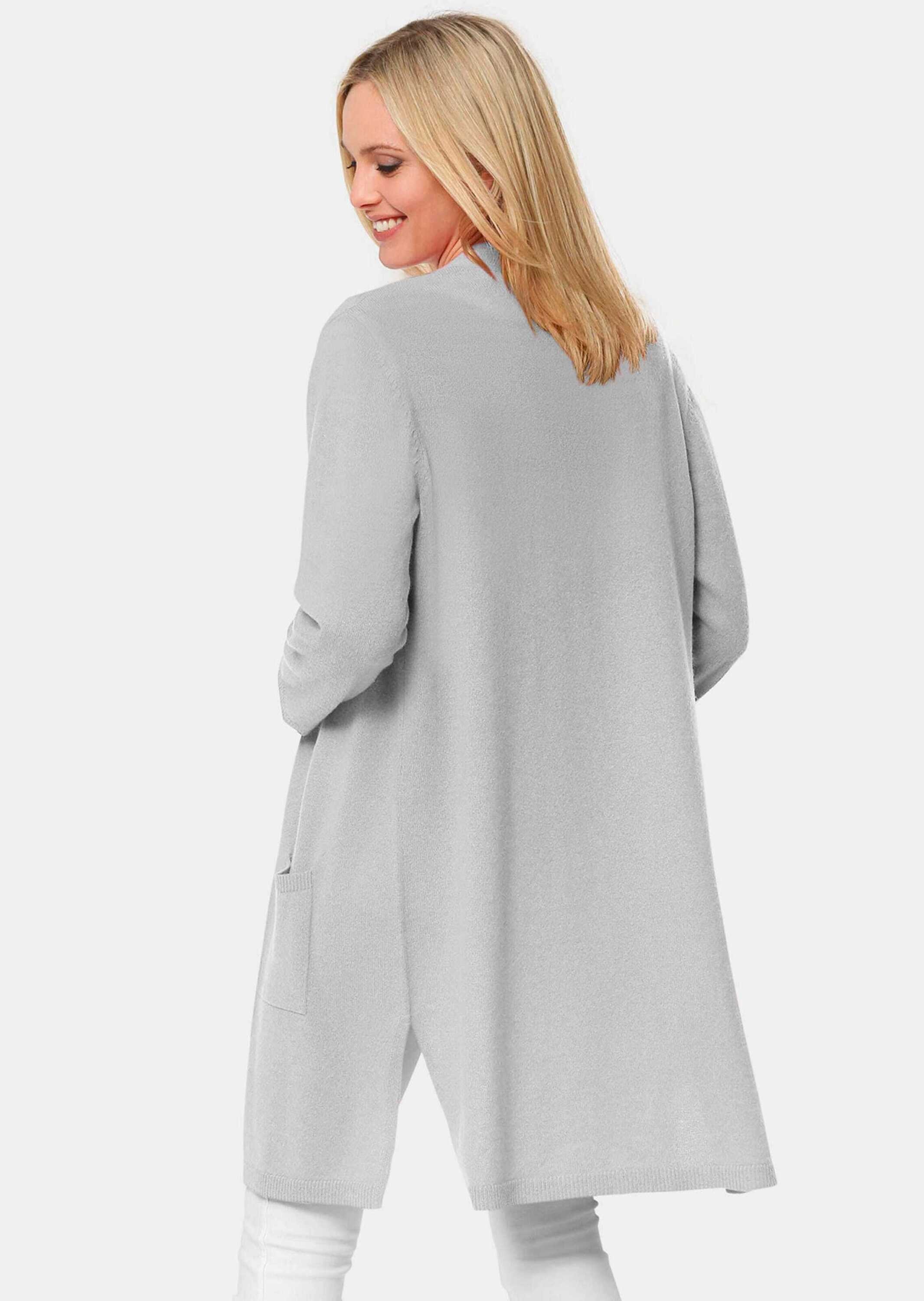 GOLDNER Strickjacke "Kurzgröße Modische Kaschmir-Longstrickjacke" günstig online kaufen