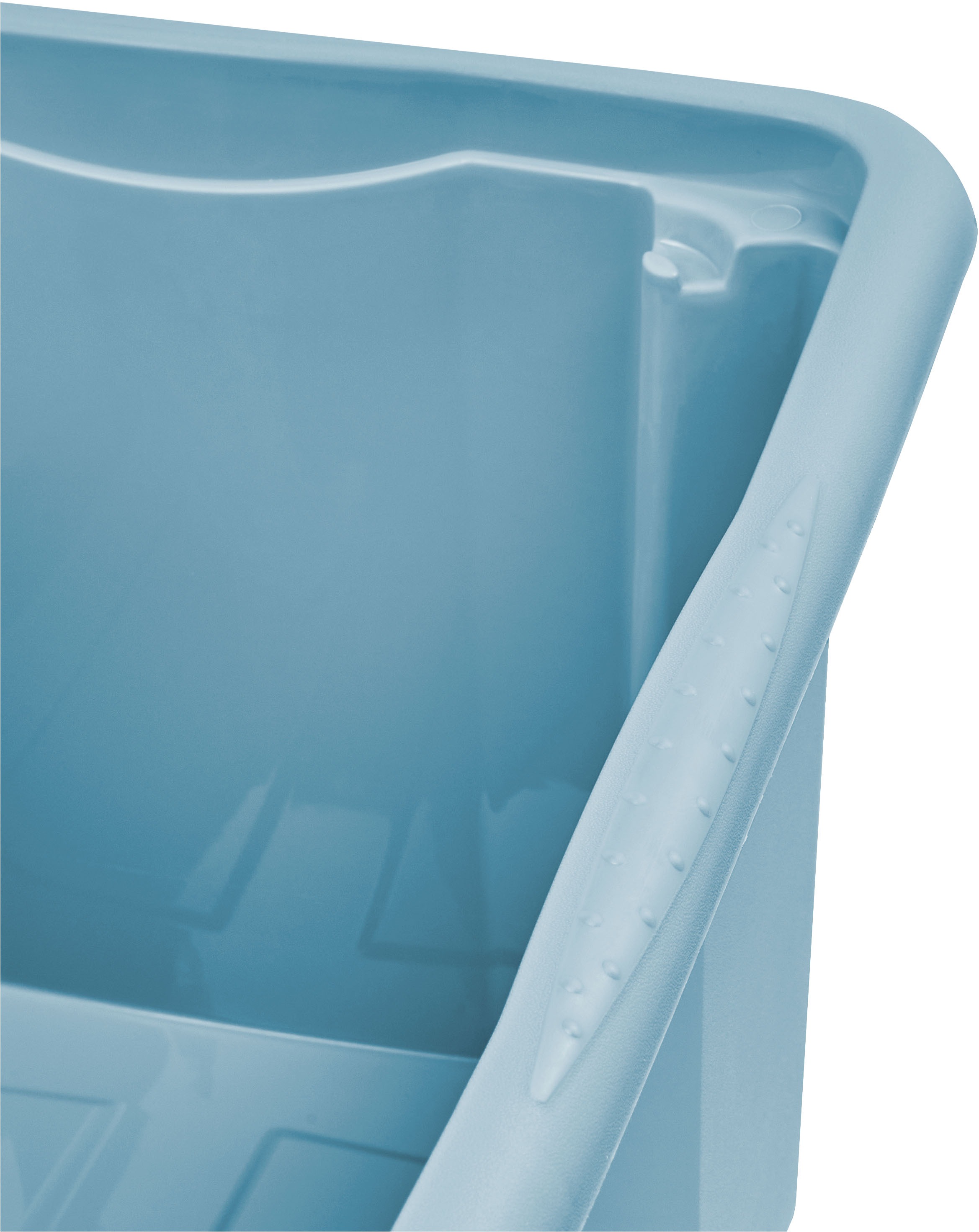 keeeper Aufbewahrungsbox »Emil, Box mit Deckel, 3er Set, 15 L, 38 x 28,5 x 20,5 cm« ineinander und aufeinander stapelbar