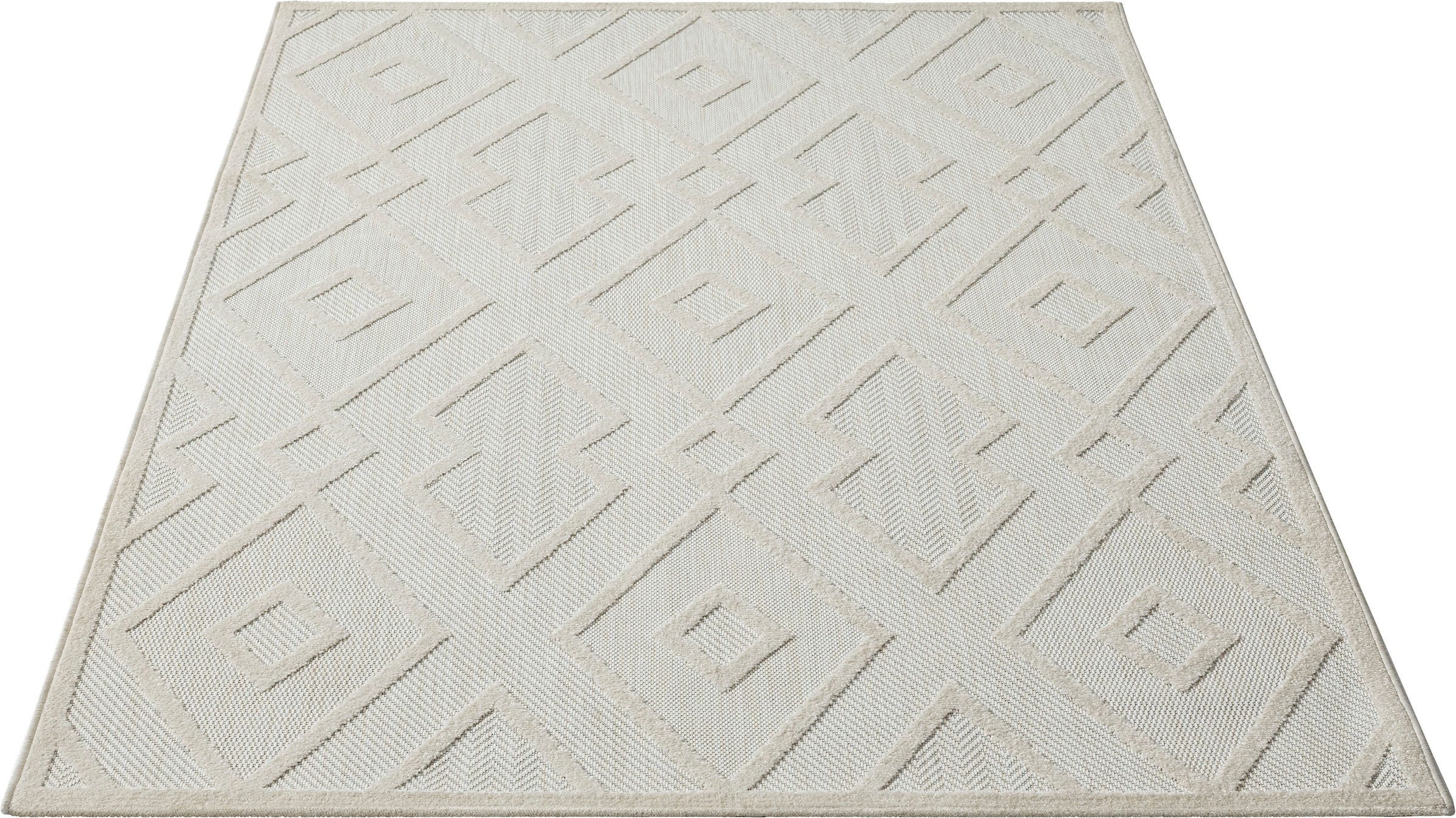 merinos Teppich »Tenerife 54085«, rechteckig, 5 mm Höhe, In- und Outdoor geeignet, robuster Kurzflor, Balkon, Außenbereich