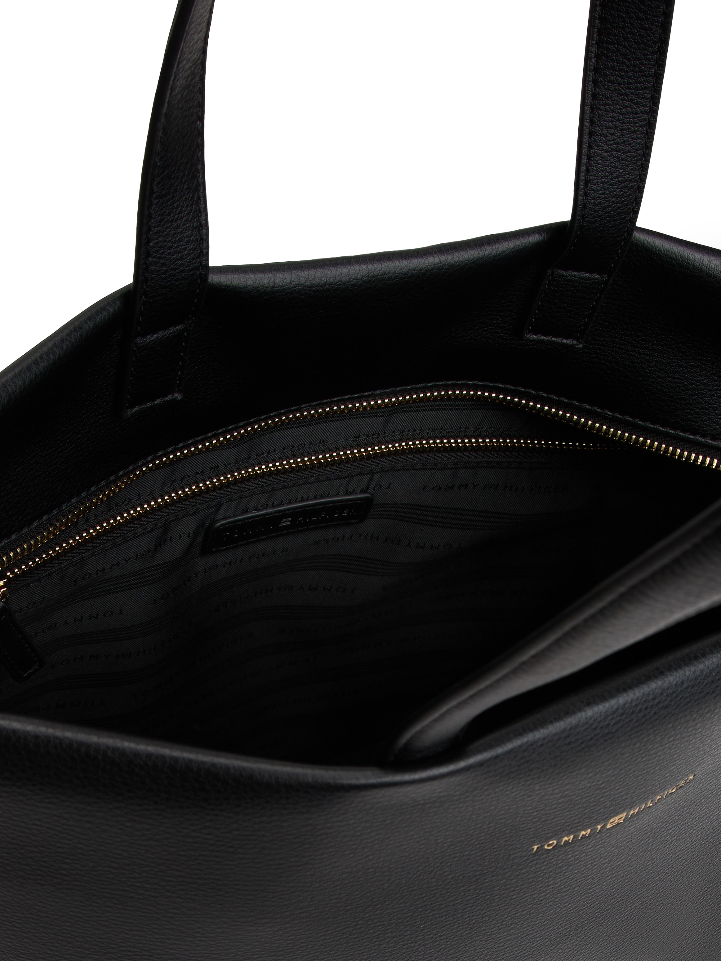 Tommy Hilfiger Tragetasche »TH LOGOTAPE TOTE«, Damen Shopper, Umhängetasche mit Logoschriftzug