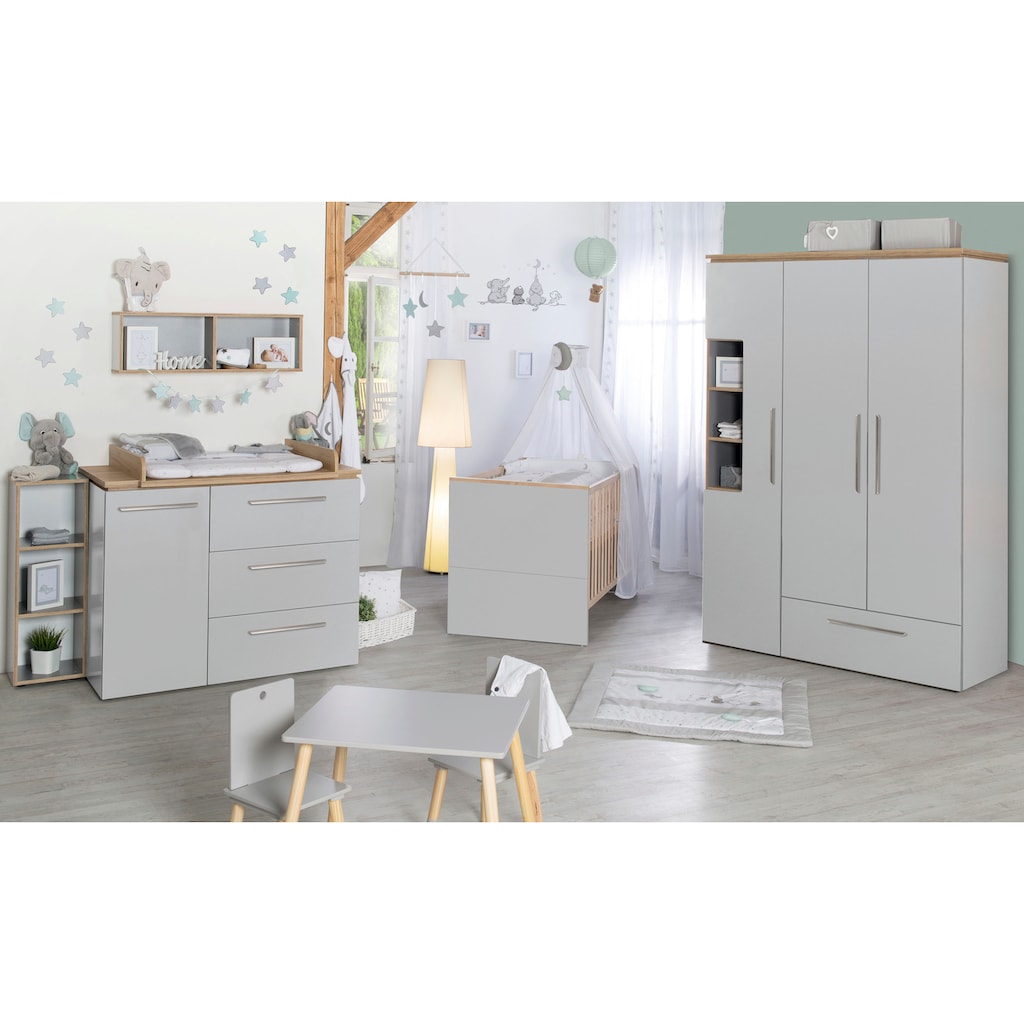 roba® Babyzimmer-Komplettset »Tobi«, (Set, 3 St., Kinderbett, Schrank, Wickelkommode)