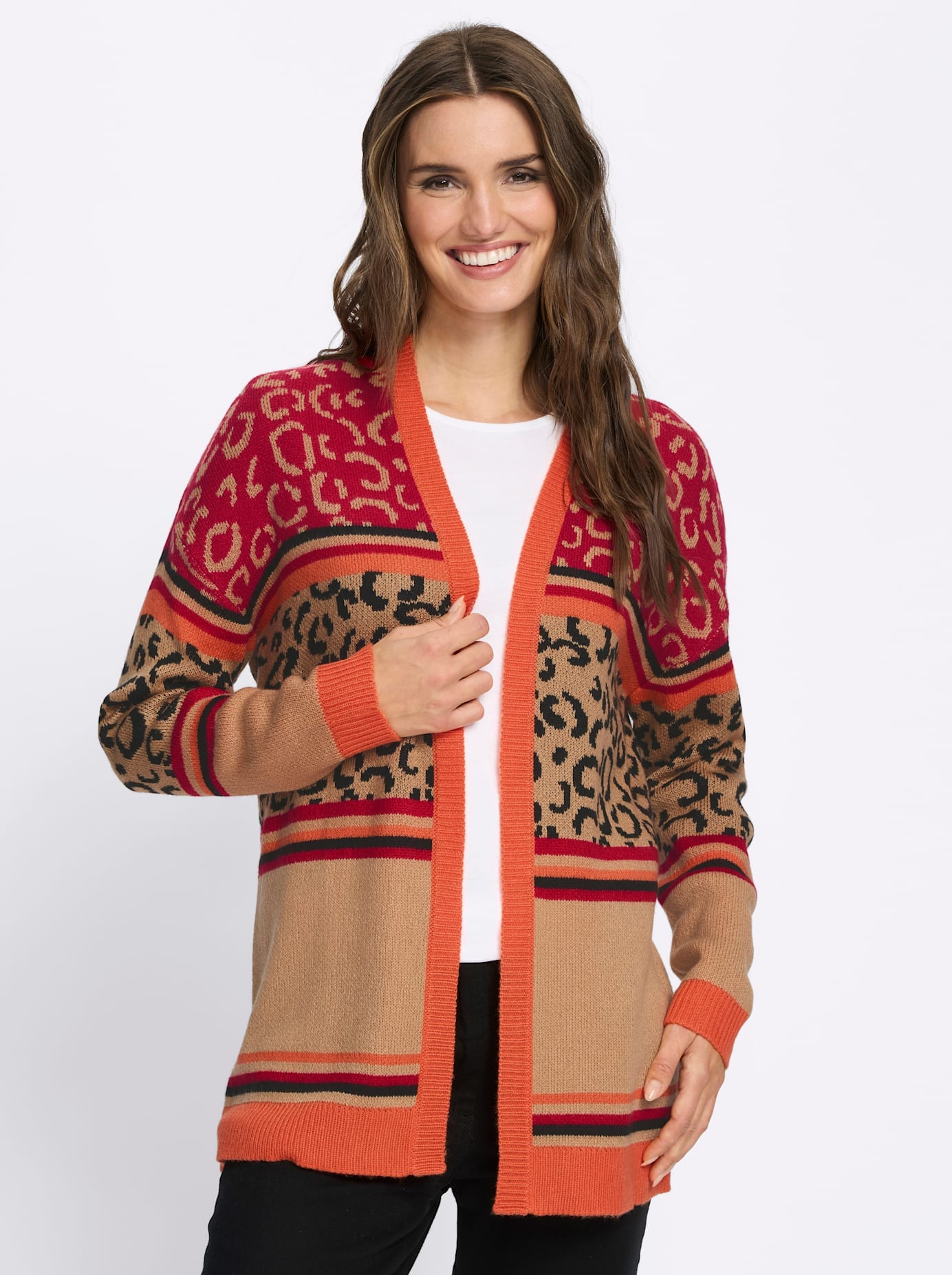 Classic Basics Longstrickjacke
