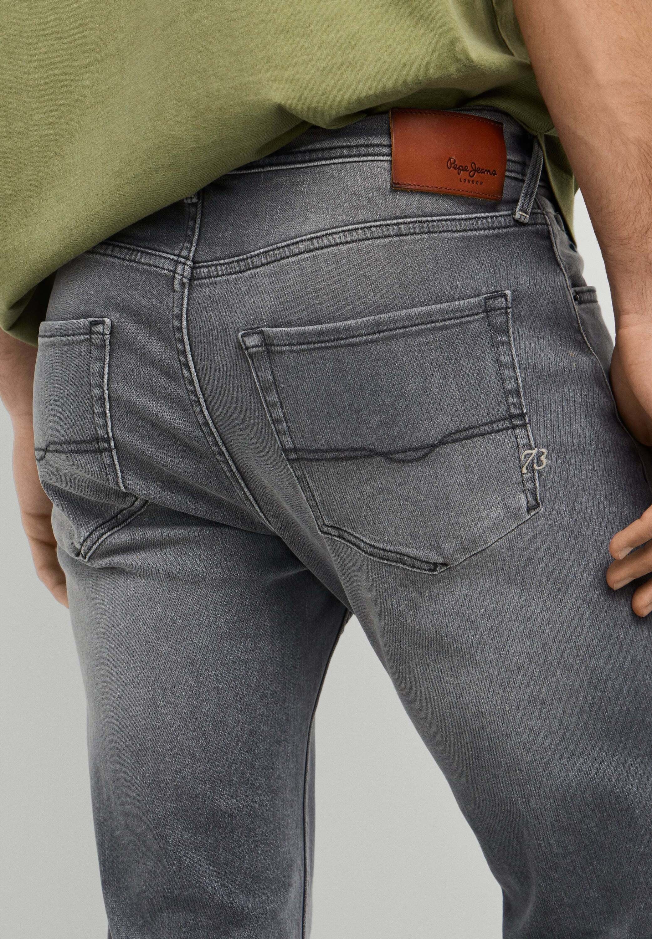 Pepe Jeans Relax-fit-Jeans »relaxed fit jeans STRAIGHT JEANS CASH BRIT GREY«