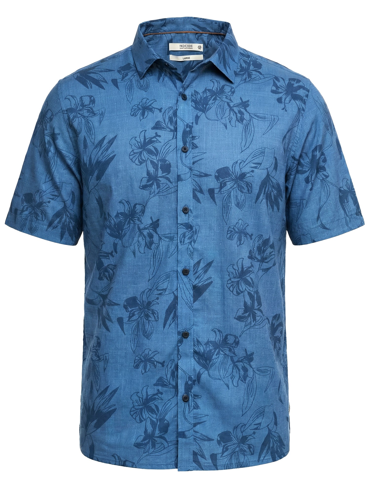 Indicode Kurzarmhemd »INBloomer«