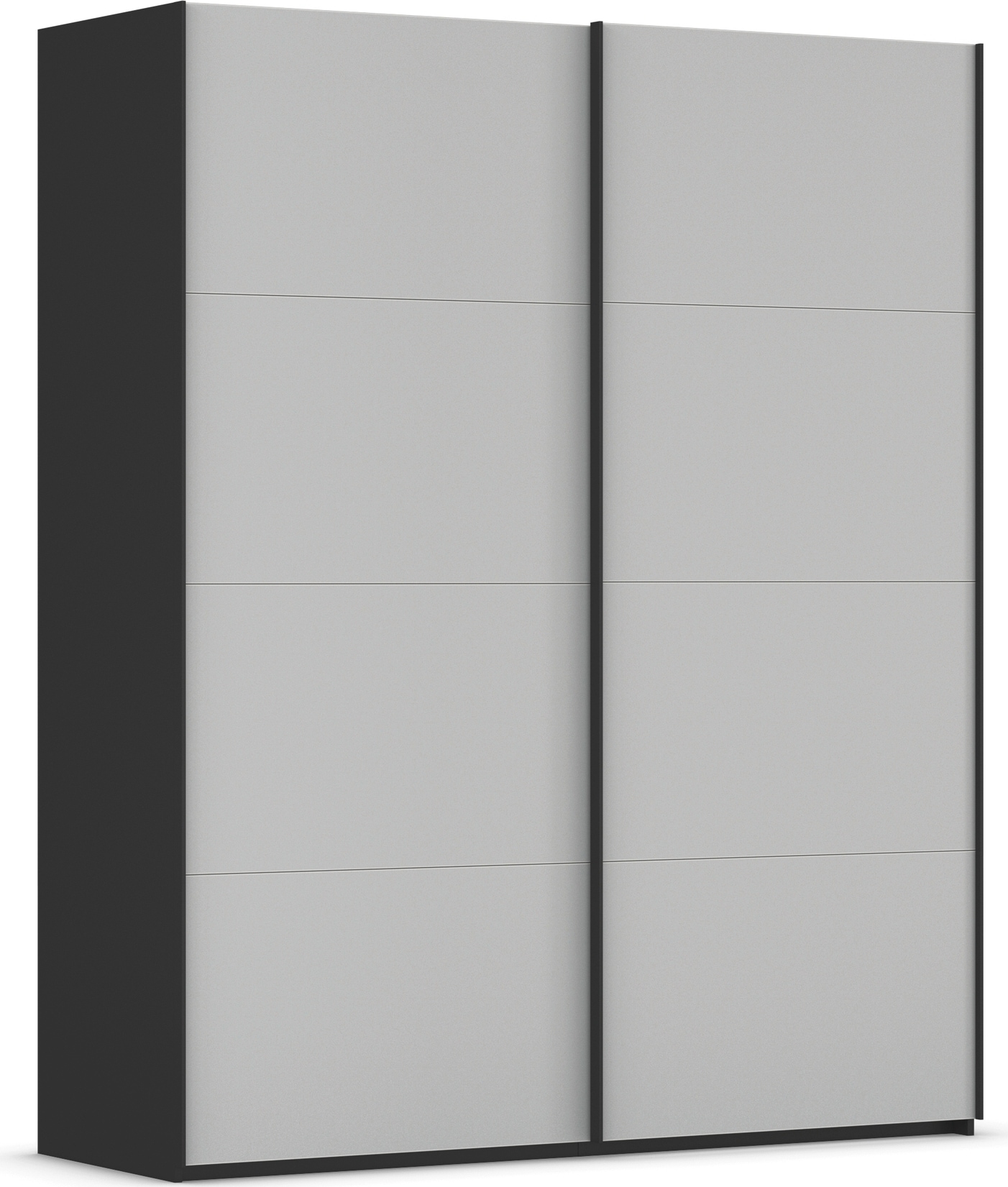 rauch Schwebetürenschrank "Kleiderschrank Schrank Garderobe Schlafzimmerschrank SCALE-FYRA" edle viergeteilte Türen mit Glas-Front viele Farben MADE IN GERMANY