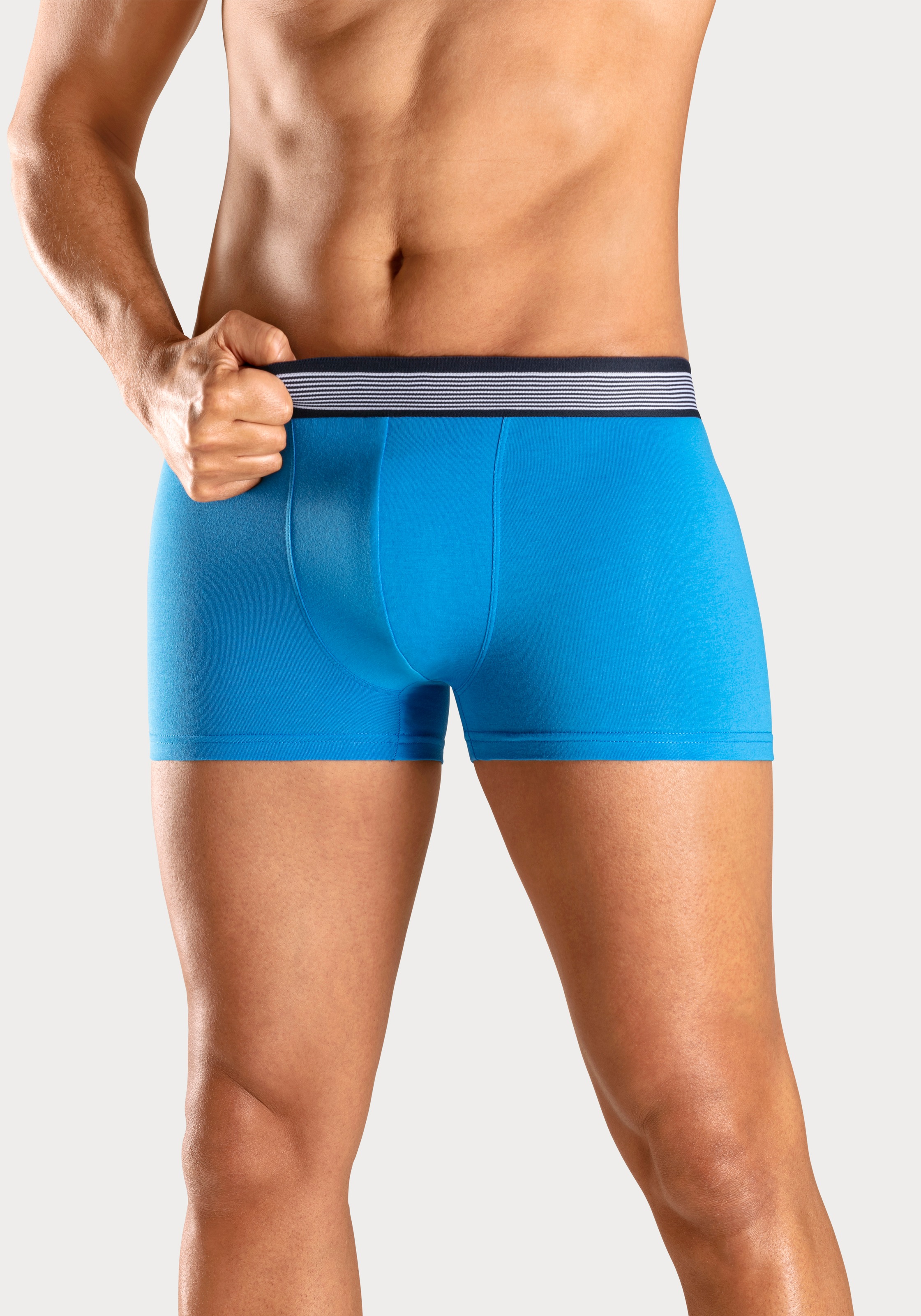 H.I.S Boxer »Boxershorts für Herren«, (Packung, 4 St.), mit gestreiftem Webbund