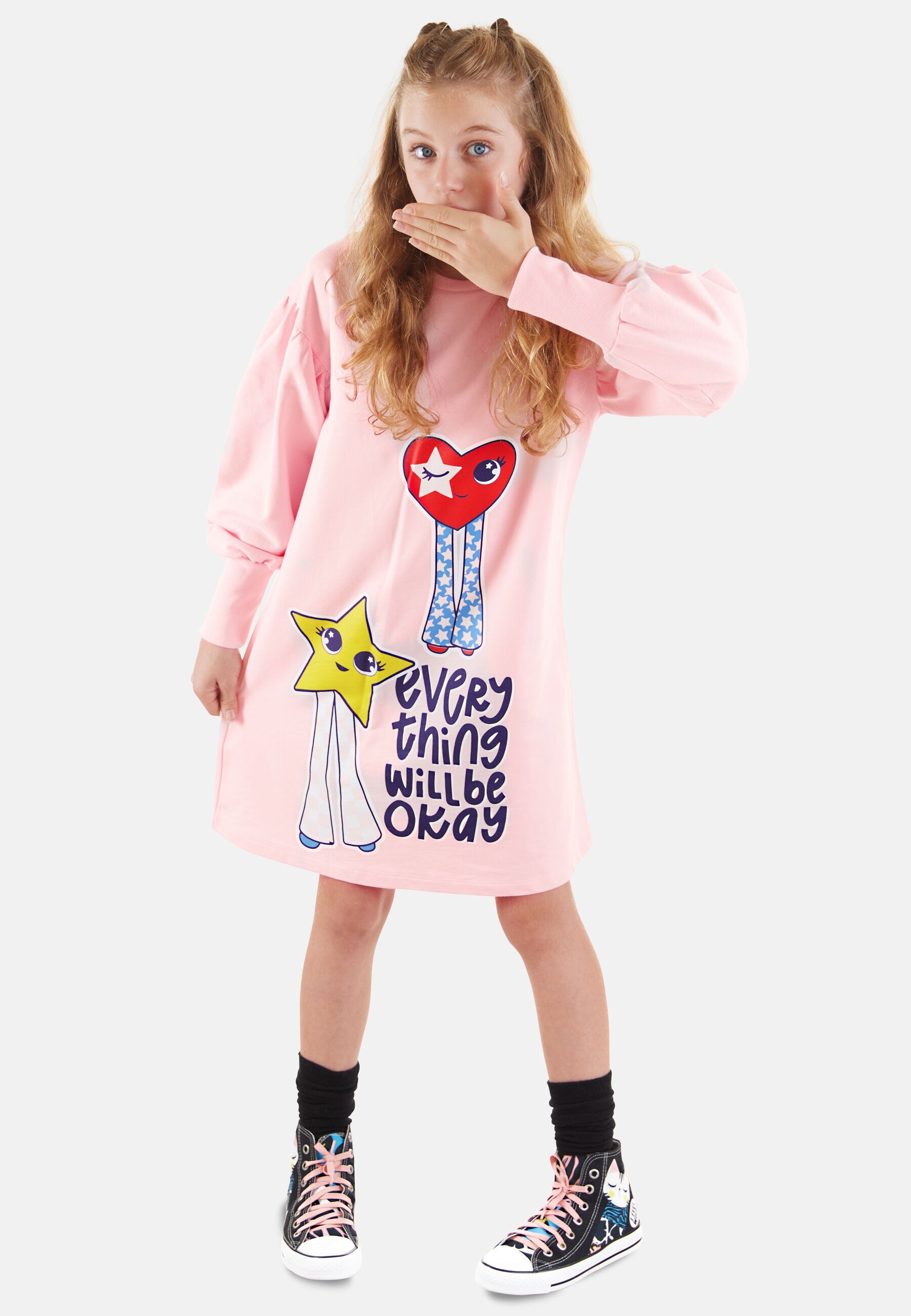 Denokids Suknelė »Fancy« su Herz- ir Stern-Moti...