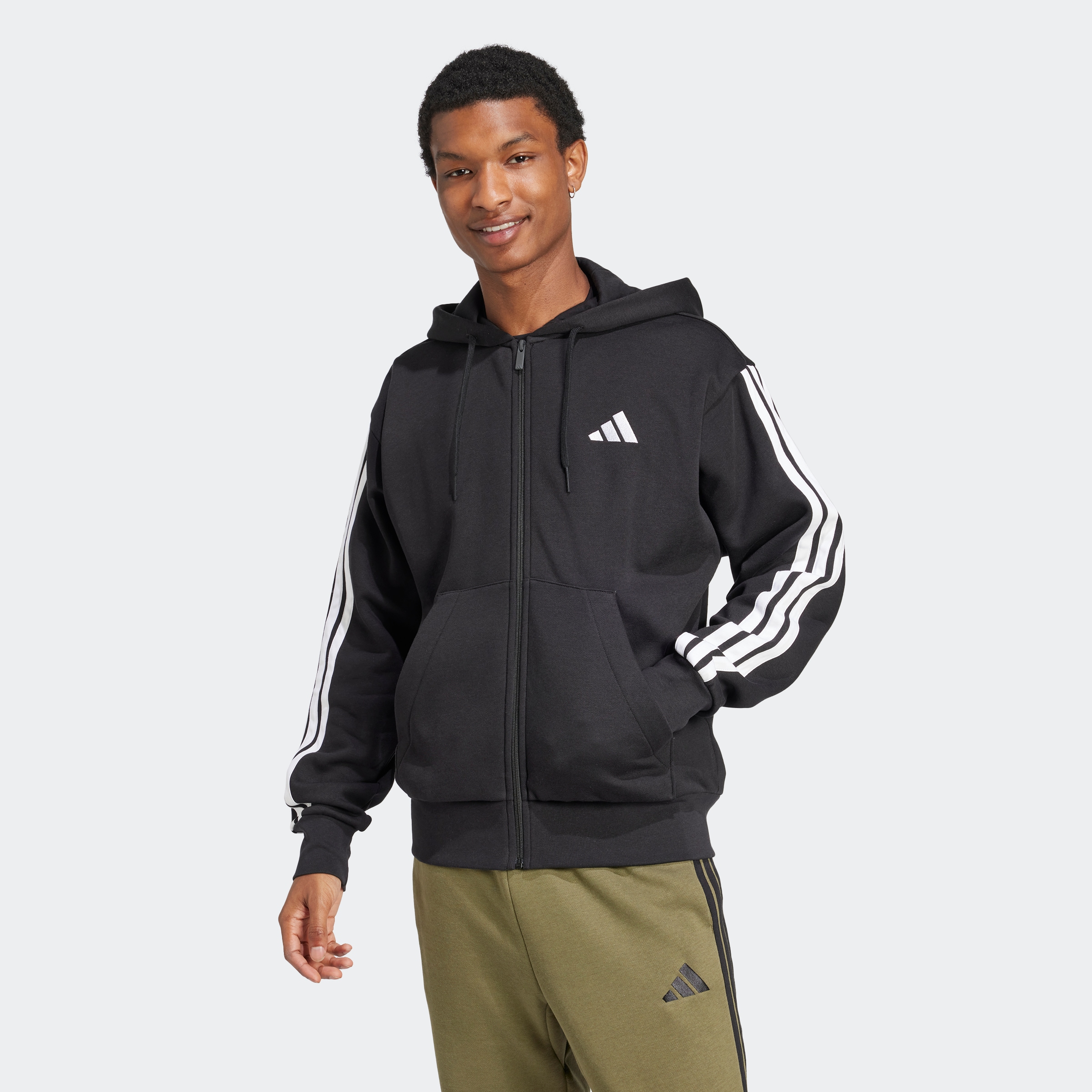 adidas Sportswear Kapuzensweatshirt "M 3S FL FZ HD" günstig online kaufen