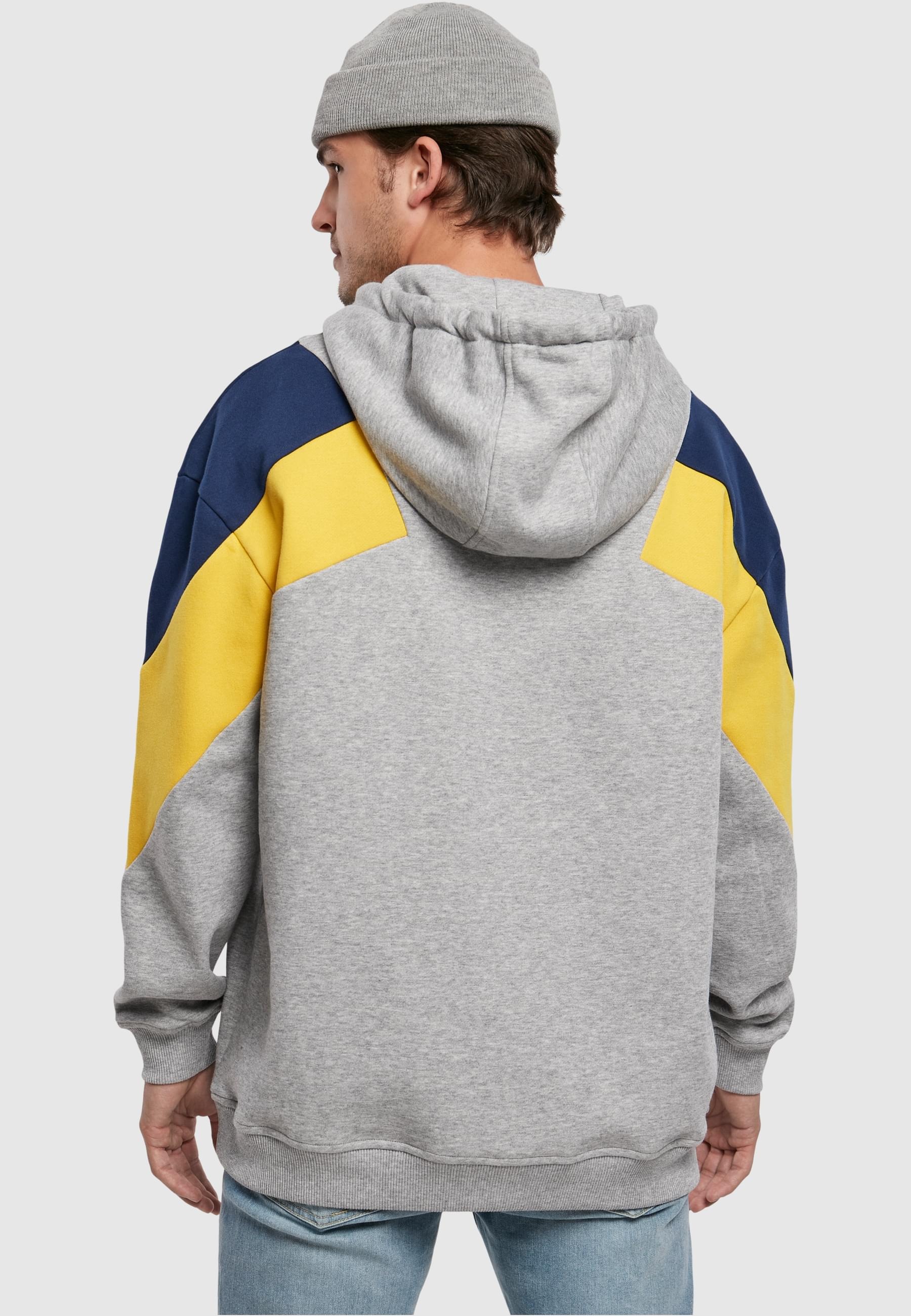 URBAN CLASSICS Sweatshirt »Urban Classics Herren Oversize 3-Tone Hoody«, (1 tlg.)