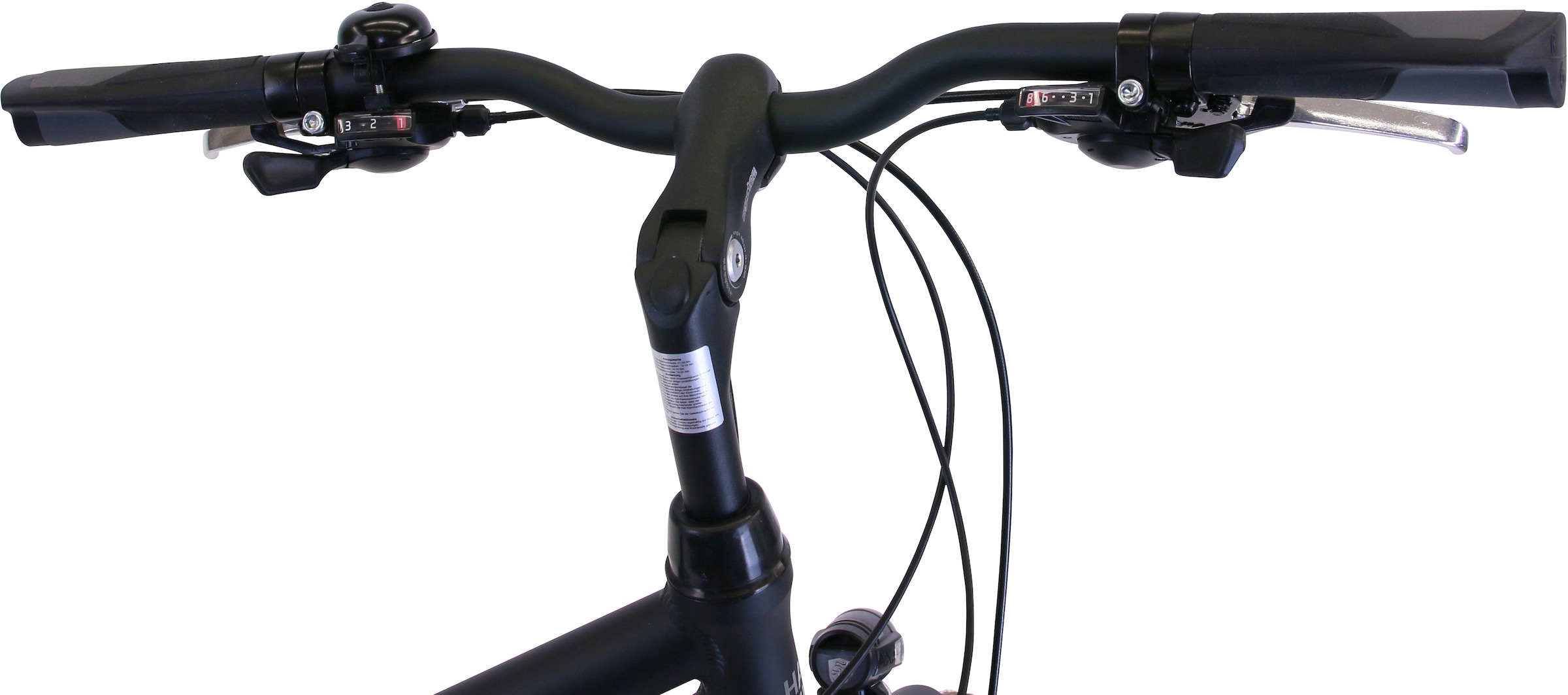 HAWK Bikes Trekkingrad »HAWK Trekking Lady Premium Black«, 24 Gang, microSHIFT, für Damen und Herren