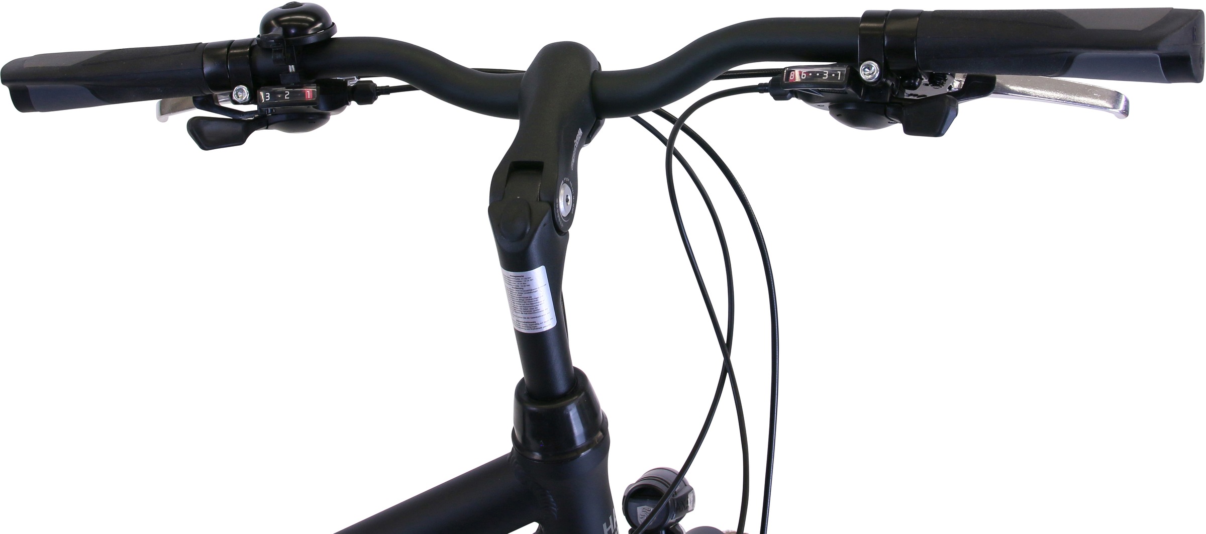 HAWK Bikes Trekkingrad »Trekking Lady Premium Black«, 24 Gang, microSHIFT, für Damen und Herren